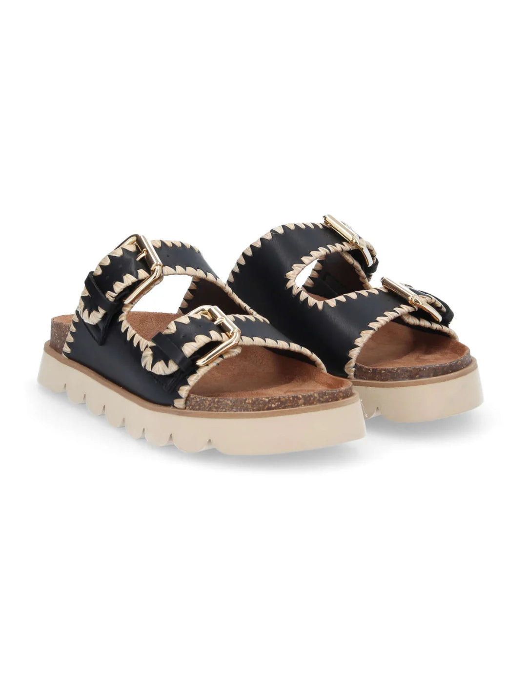 Sandalia NO NAME Sandy Edge Negro | Bicos de Fío