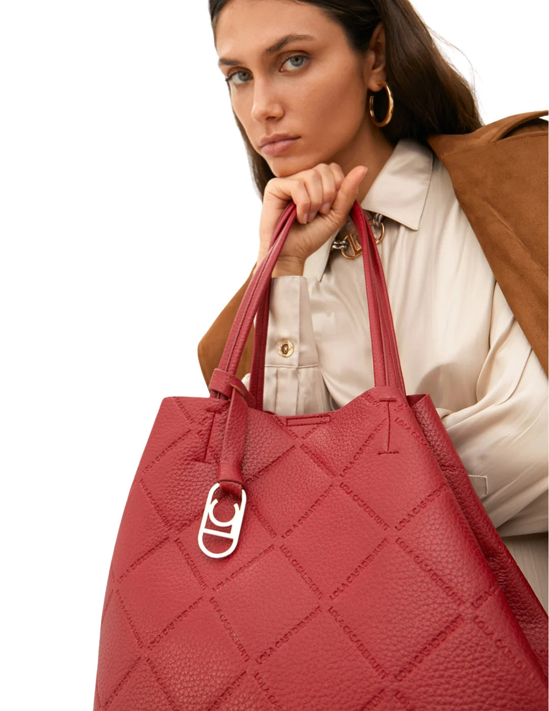 Shopper Rombos Lola Casademunt Rojo | Bicos de Fío