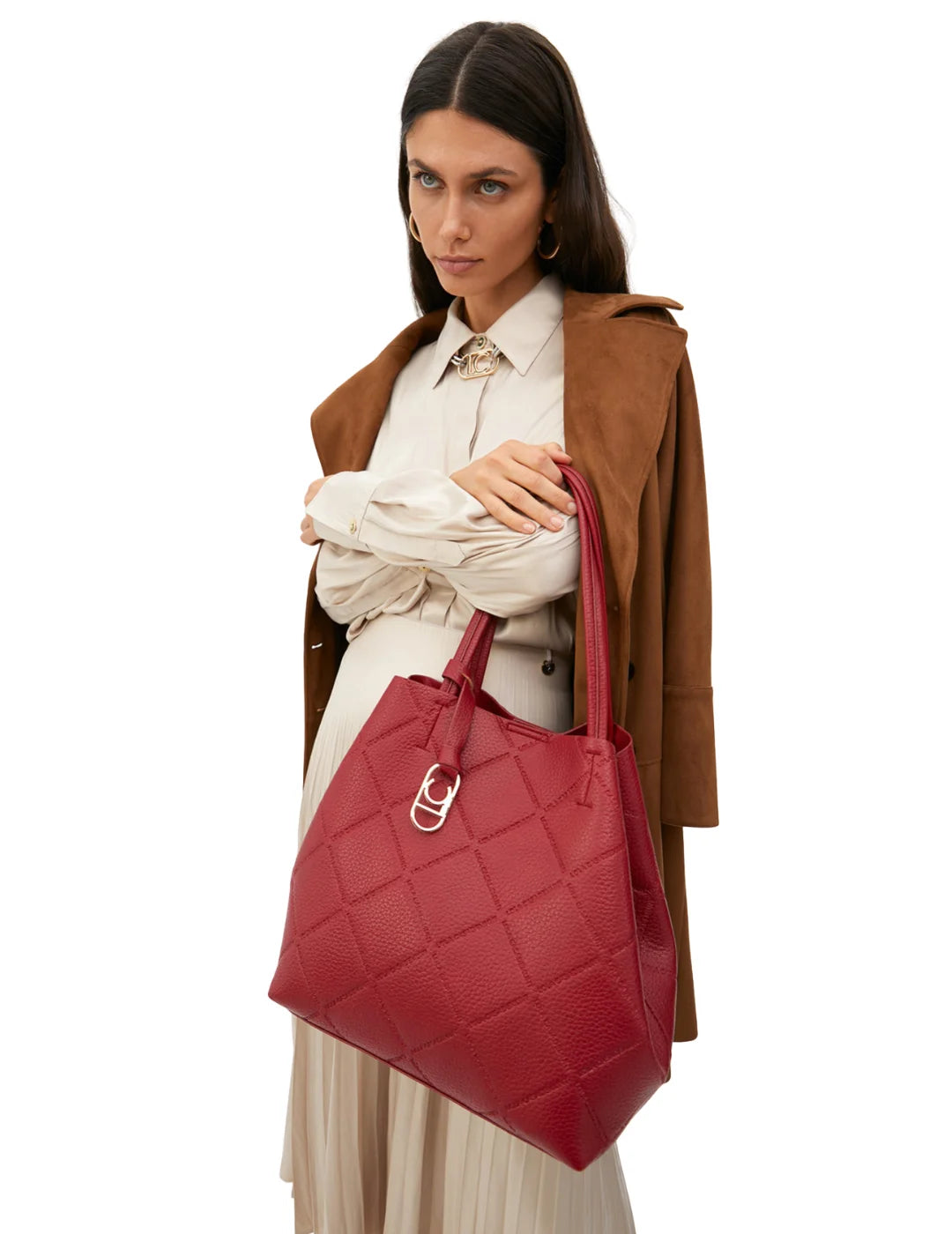 Shopper Rombos Lola Casademunt Rojo | Bicos de Fío