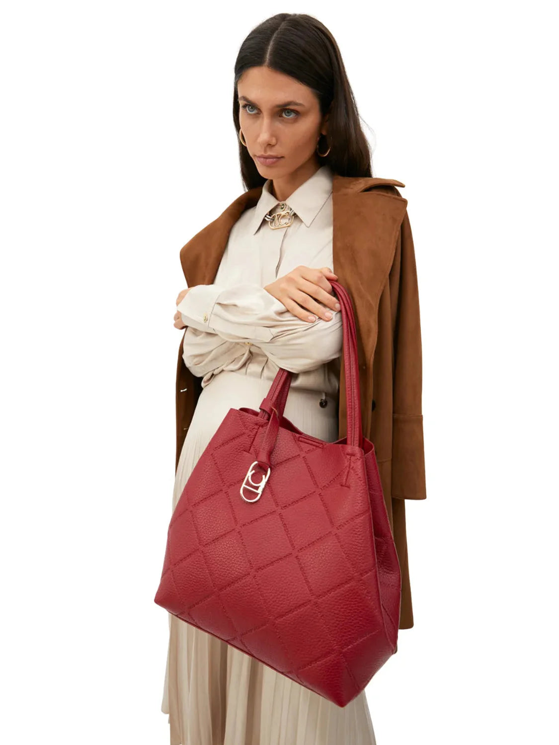 Shopper Rombos Lola Casademunt Rojo | Bicos de Fío