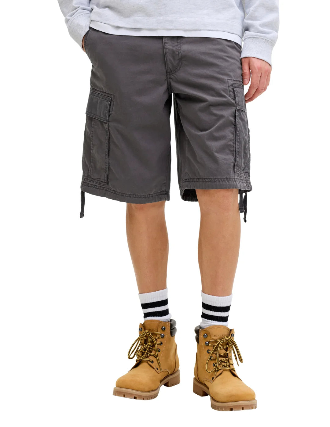Short Cargo Jack&Jones Cole Frank Gris | Bicos de Fío