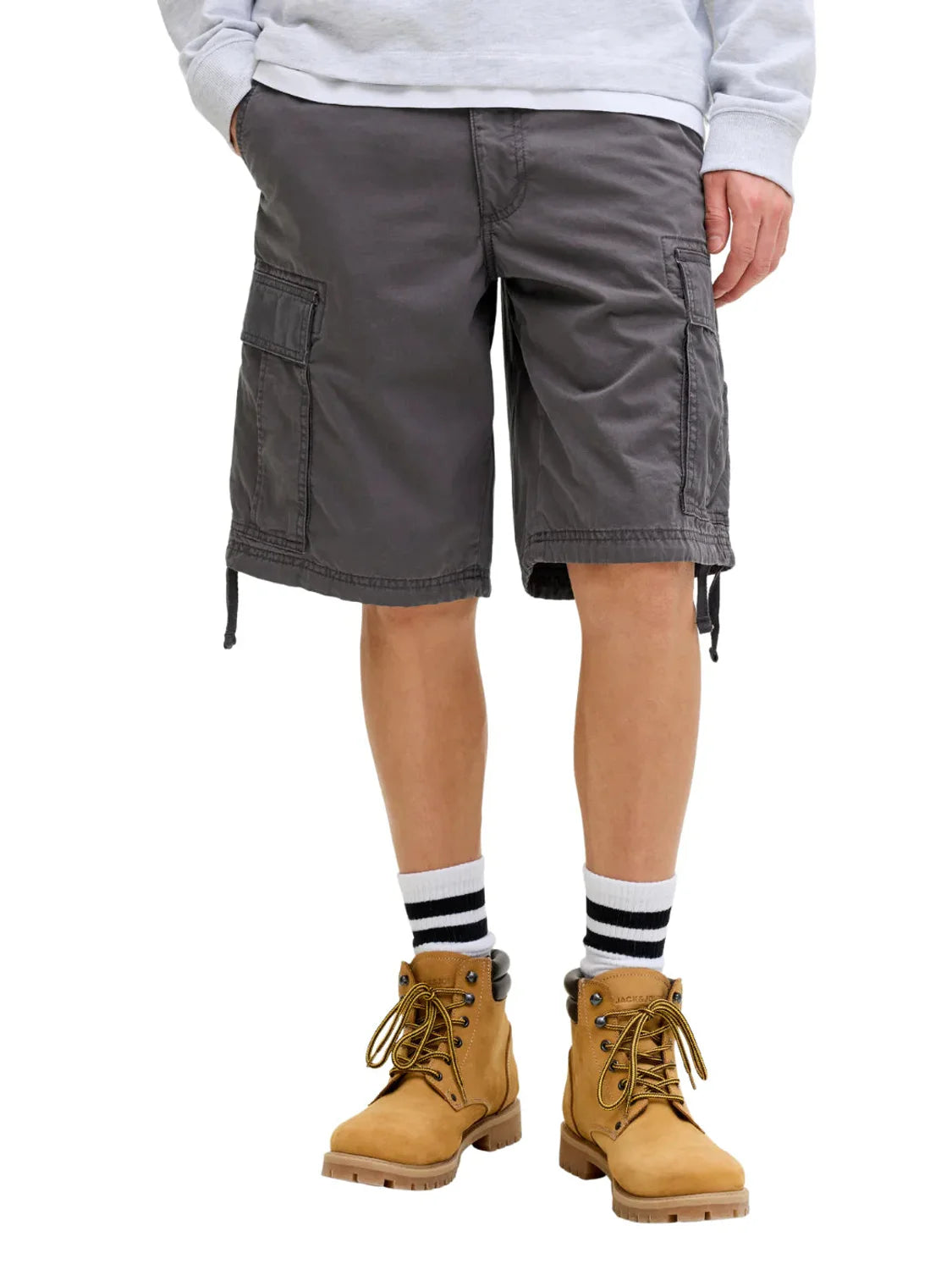 Short Cargo Jack&Jones Cole Frank Gris | Bicos de Fío