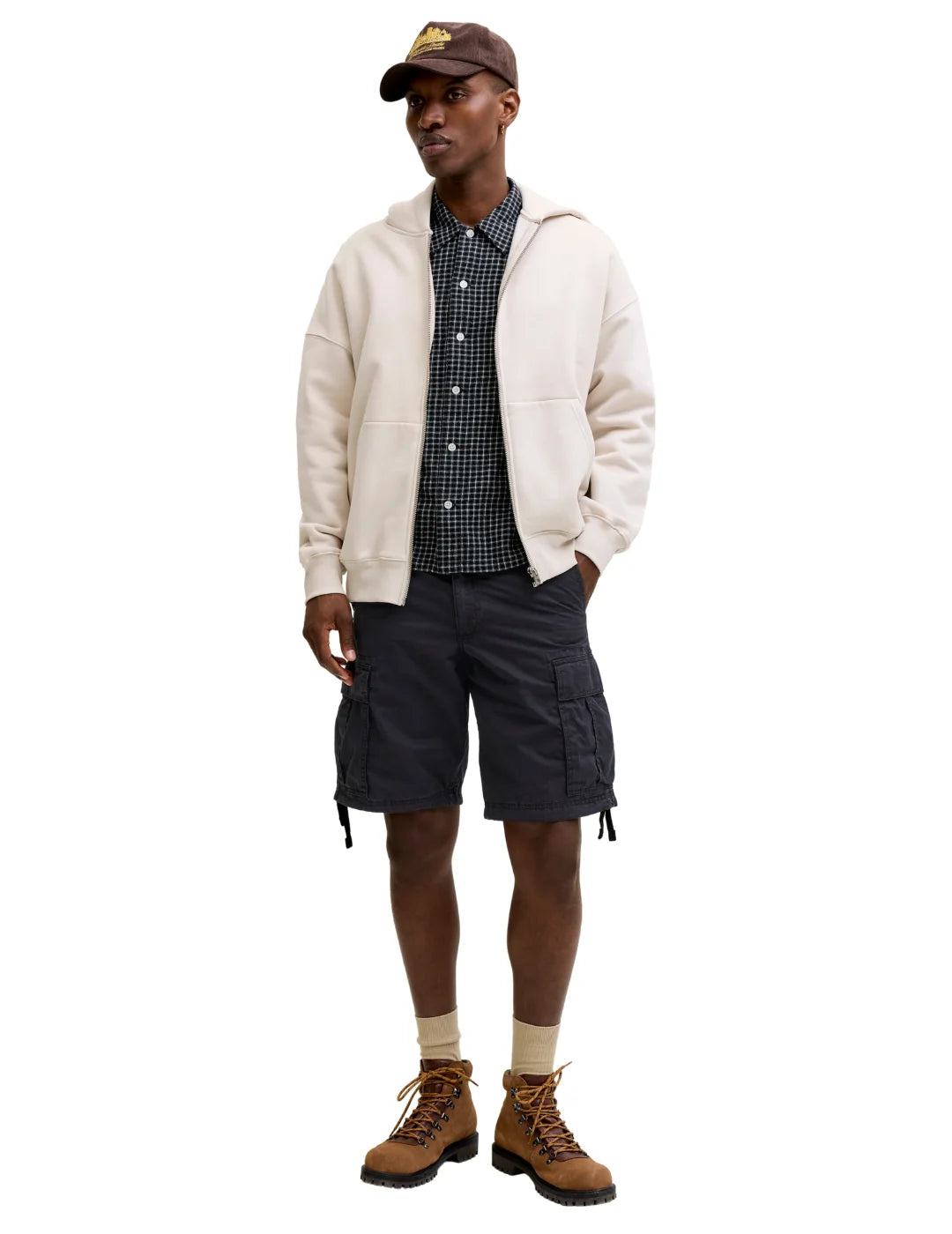 Short Cargo Jack&Jones Cole Frank Negro | Bicos de Fío