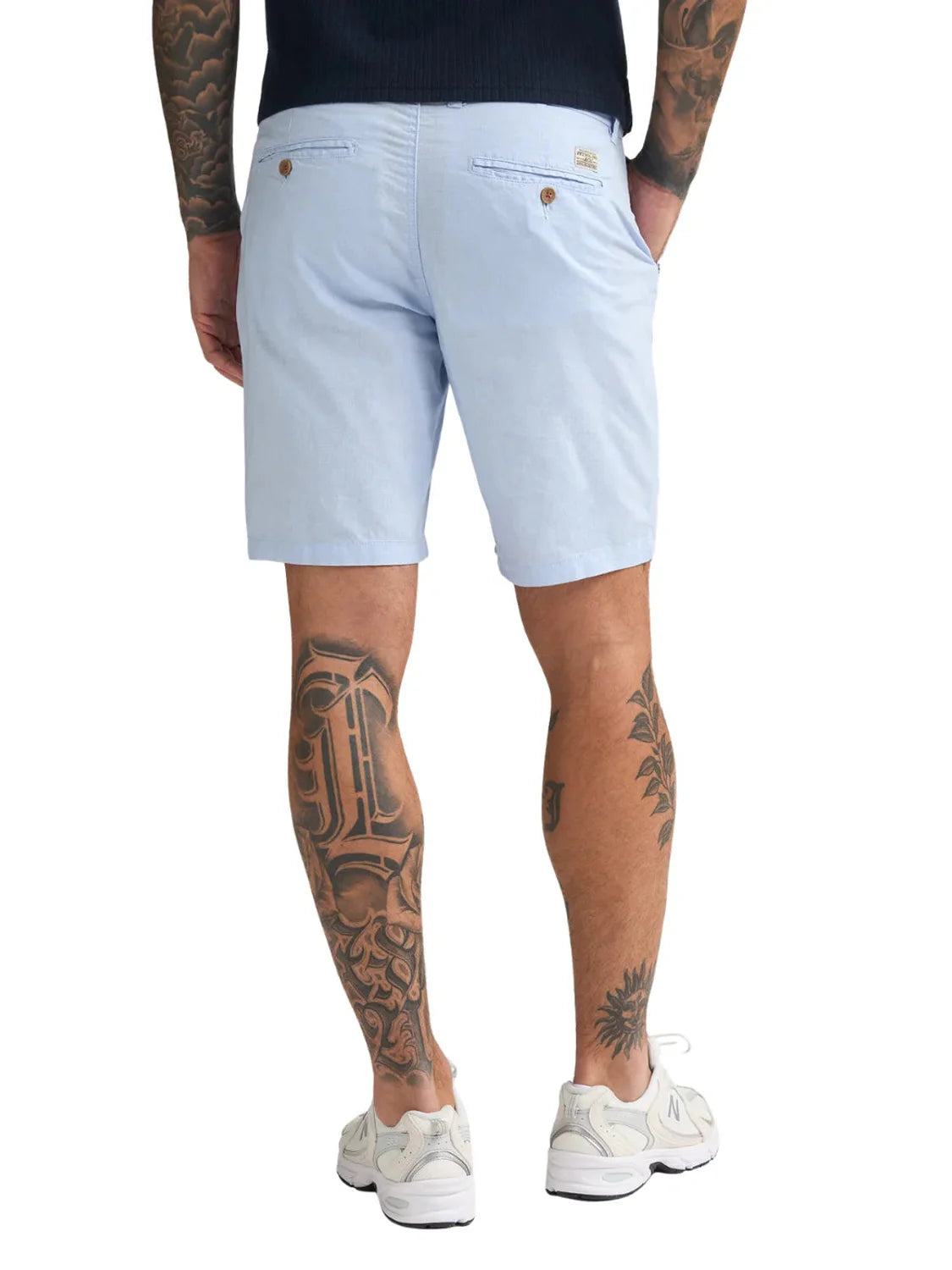 Short Chino Lino Petrol Industries Dune Azul Sky | Bicos de Fío