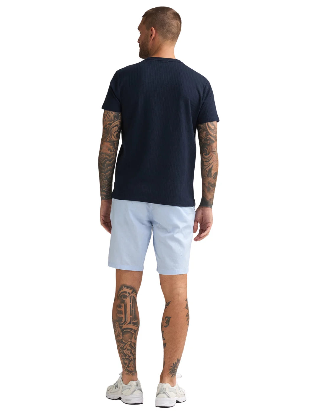 Short Chino Lino Petrol Industries Dune Azul Sky | Bicos de Fío