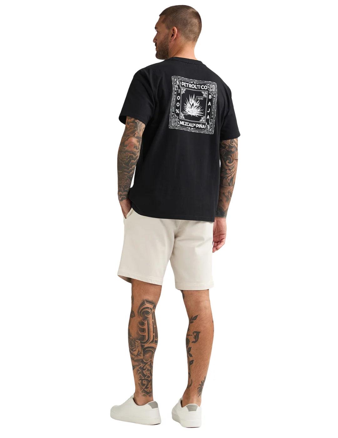 Pantalón Corto Chino Petrol Industries SHO527 Crudo | Bicos de Fío