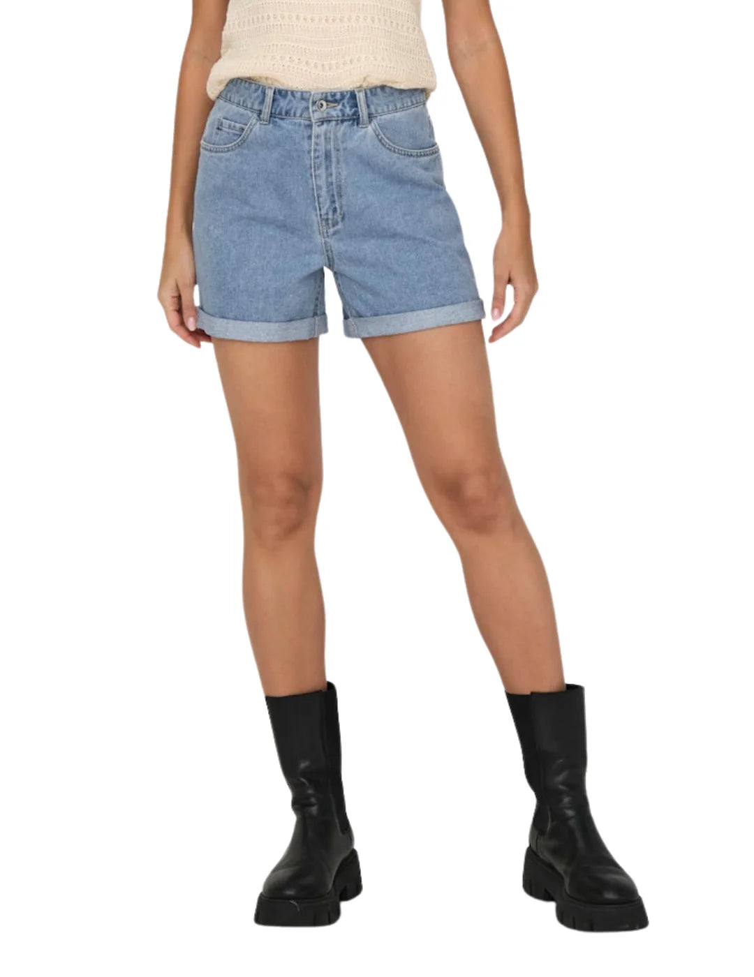 Shorts Vaqueros ONLY Vega Azul Claro | Bicos de Fío