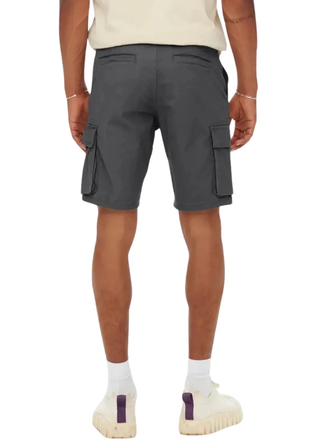Short Cargo ONLY&SONS Cam Stage 6689 Gris | Bicos de Fío