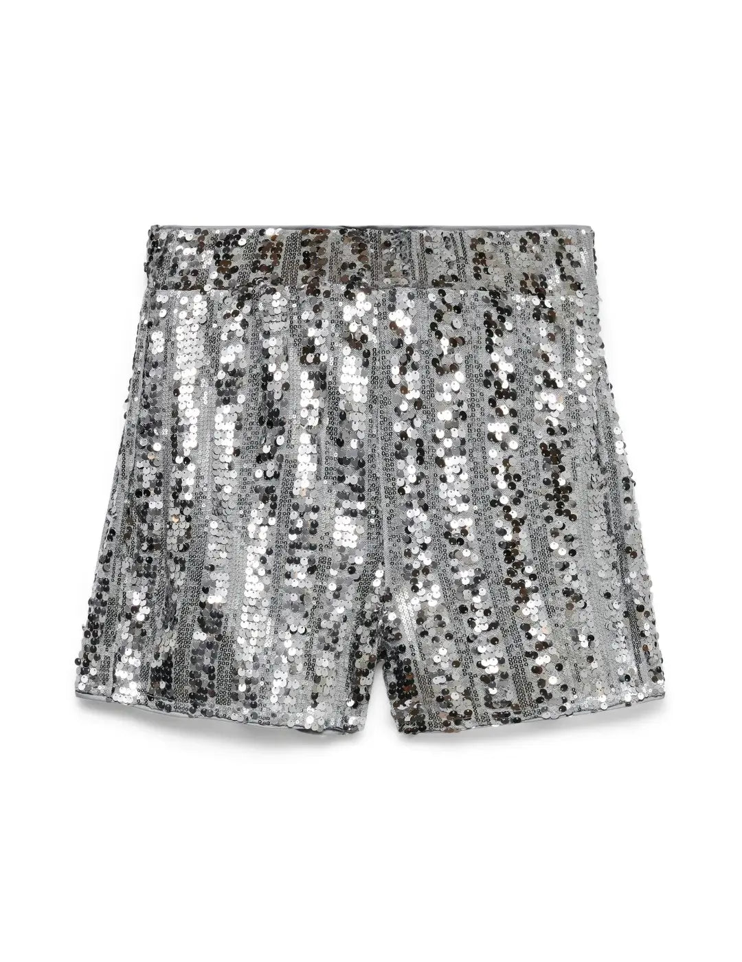 Shorts Lentejuelas Vero Moda Efa Plata | Bicos de Fío