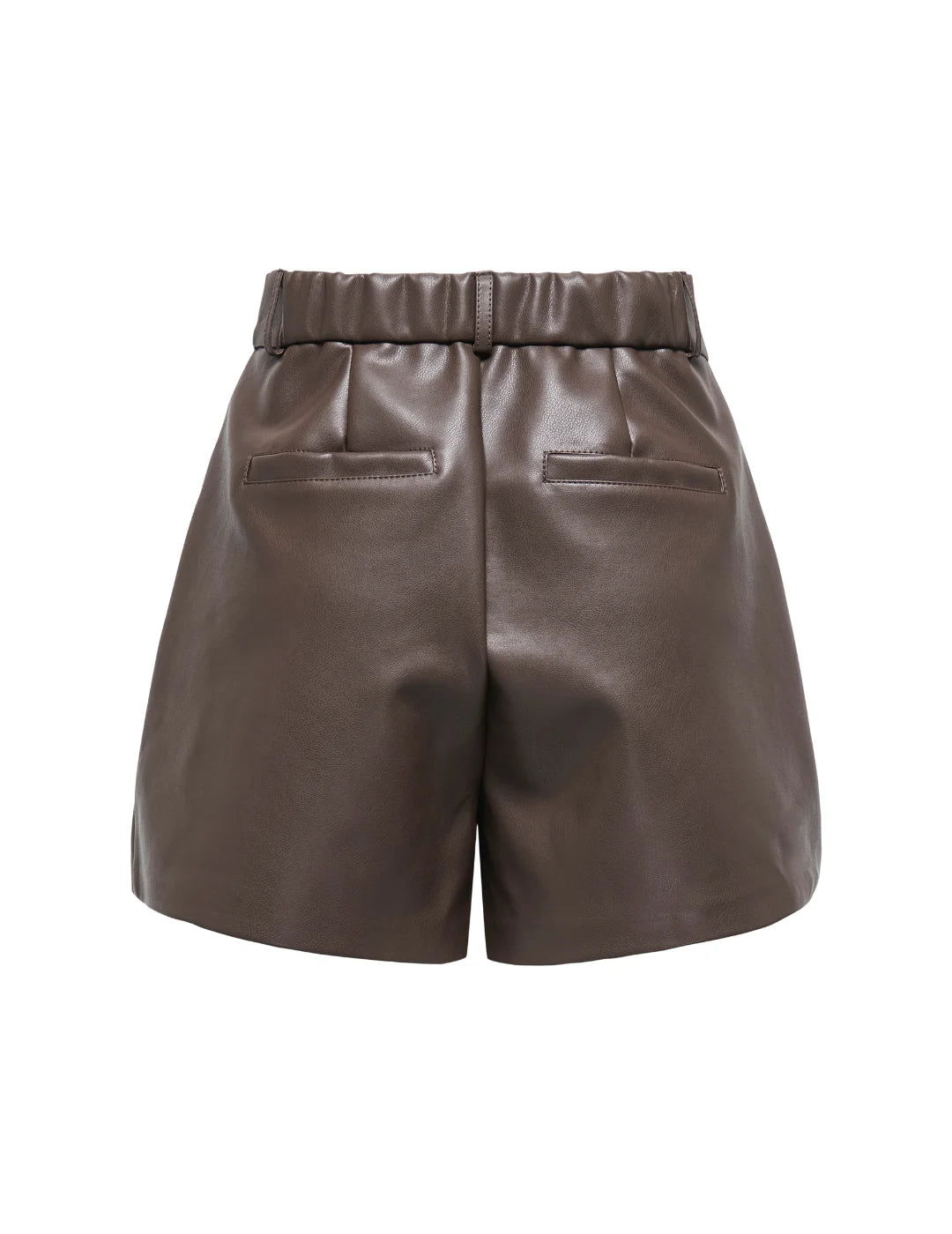 Shorts Polipiel ONLY Cora Marrón | Bicos de Fío