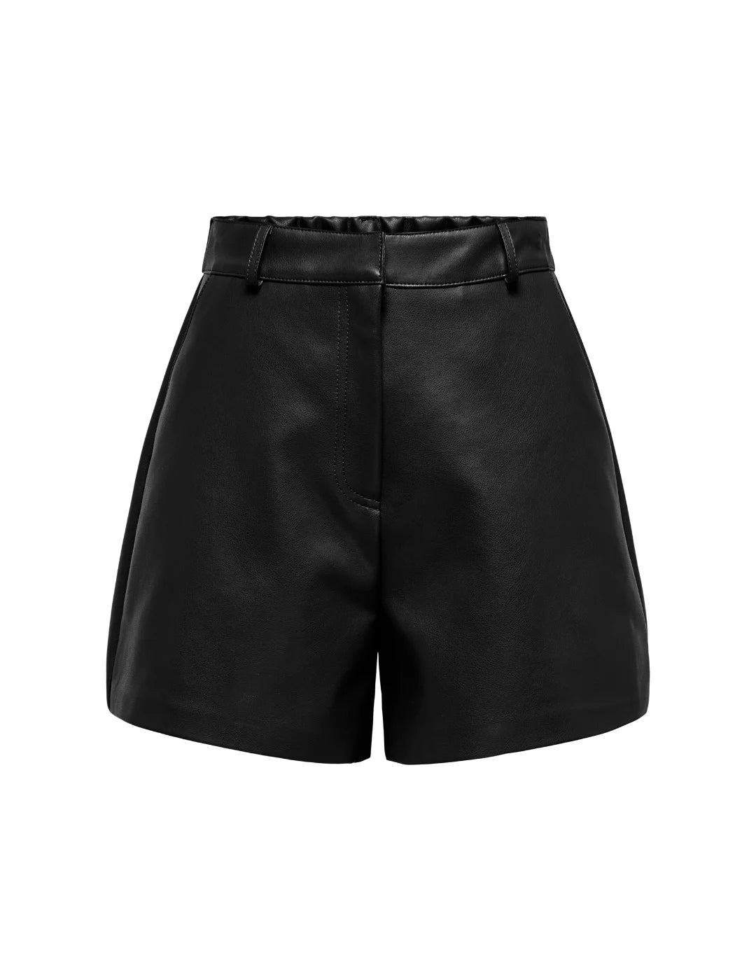 Shorts Polipiel ONLY Cora Negro | Bicos de Fío