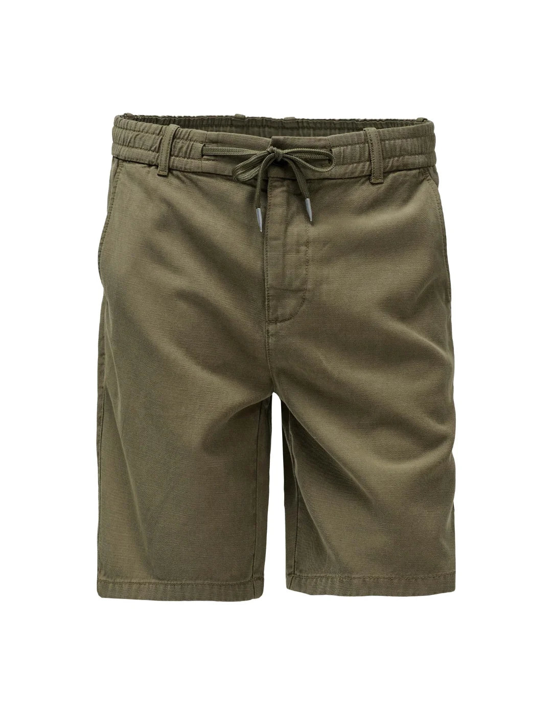 Pantalón Corto Salsa Jeans Tencel Verde Khaki | Bicos de Fío