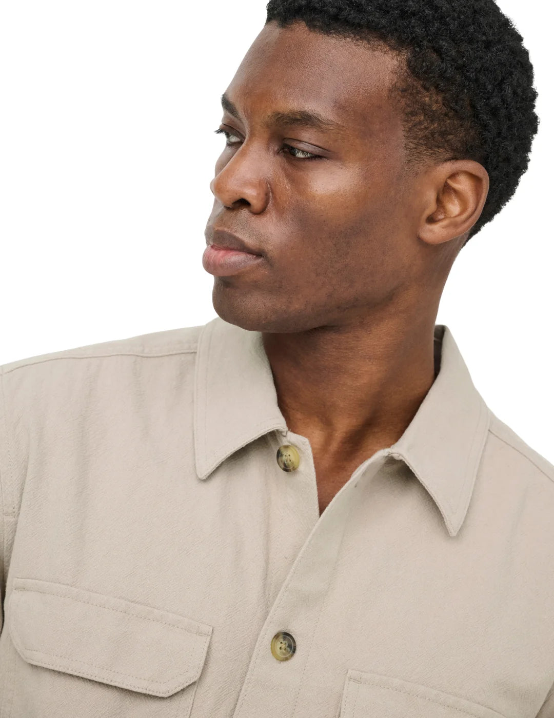 Sobrecamisa ONLY&SONS Colt Beige | Bicos de Fío