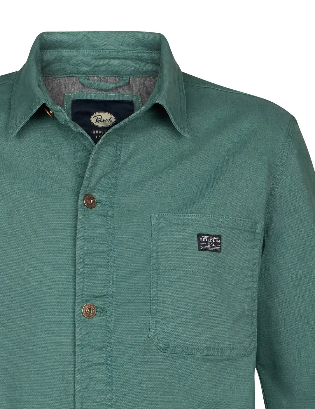 Sobrecamisa Petrol Industries Oil Green | Bicos de Fío