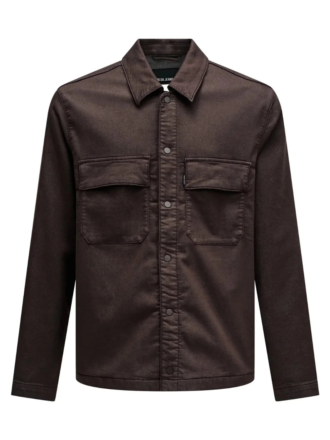 Sobrecamisa Salsa Jeans S-Activ Marrón Chocolate | Bicos de Fío