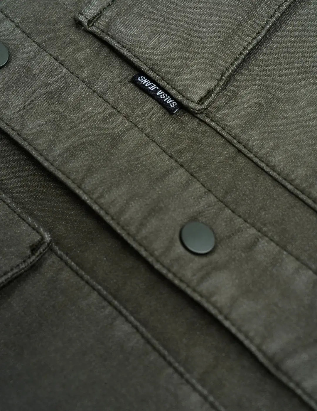 Sobrecamisa Salsa Jeans S-Activ Verde Khaki | Bicos de Fío