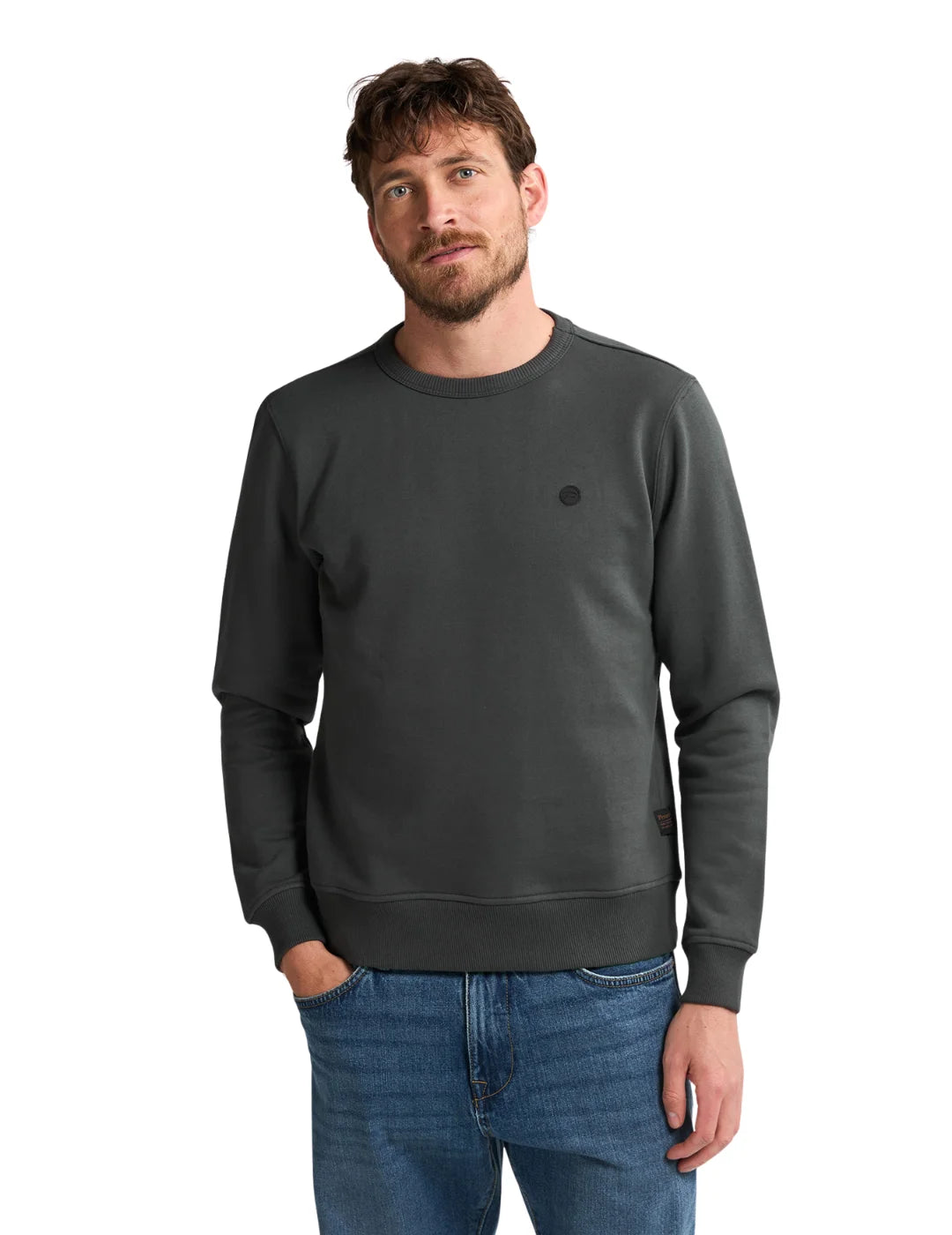 Sudadera Petrol Industries Gunmetal Gris | Bicos de Fío