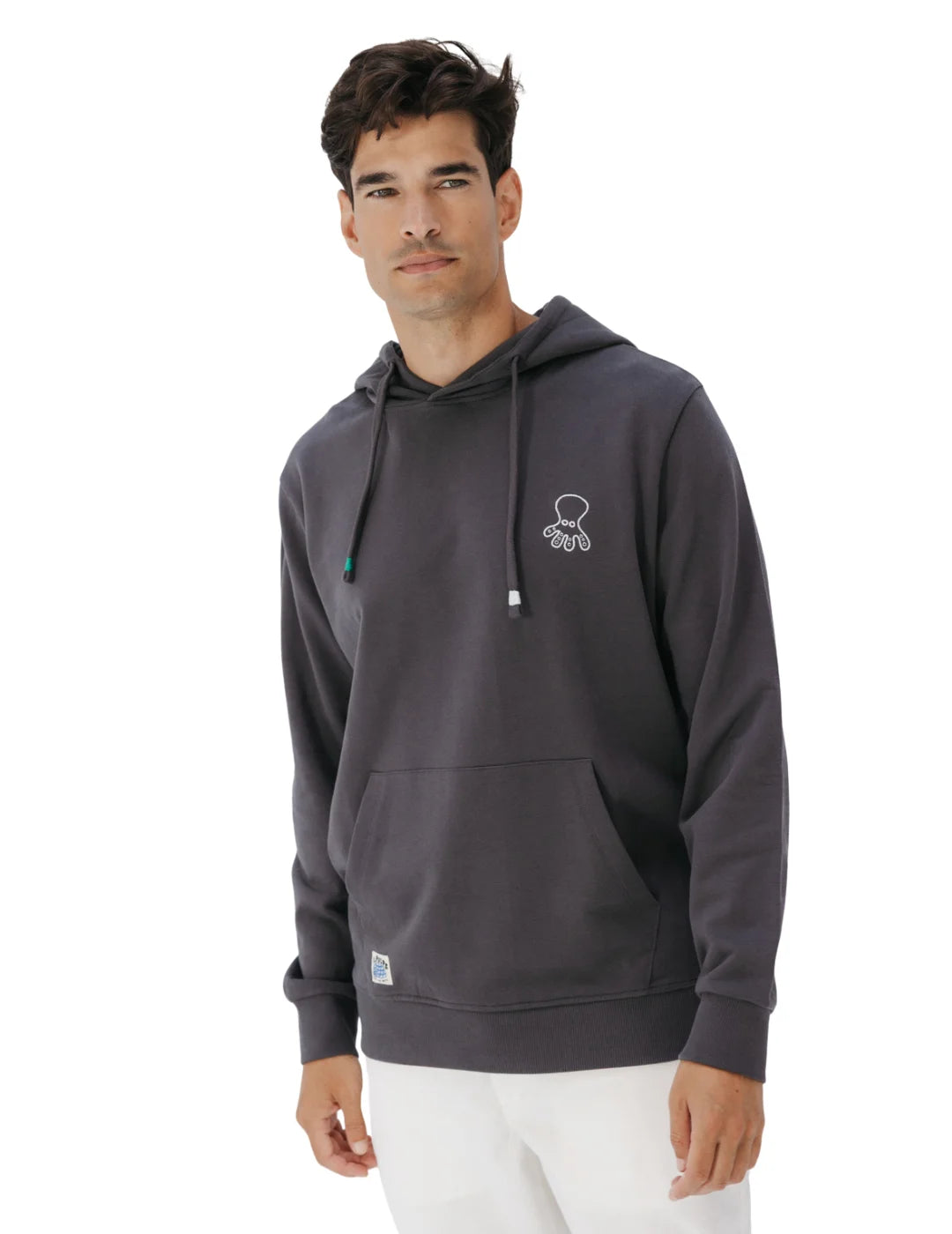 Sudadera Capucha El Pulpo Winter Poles Antracita | Bicos de Fío
