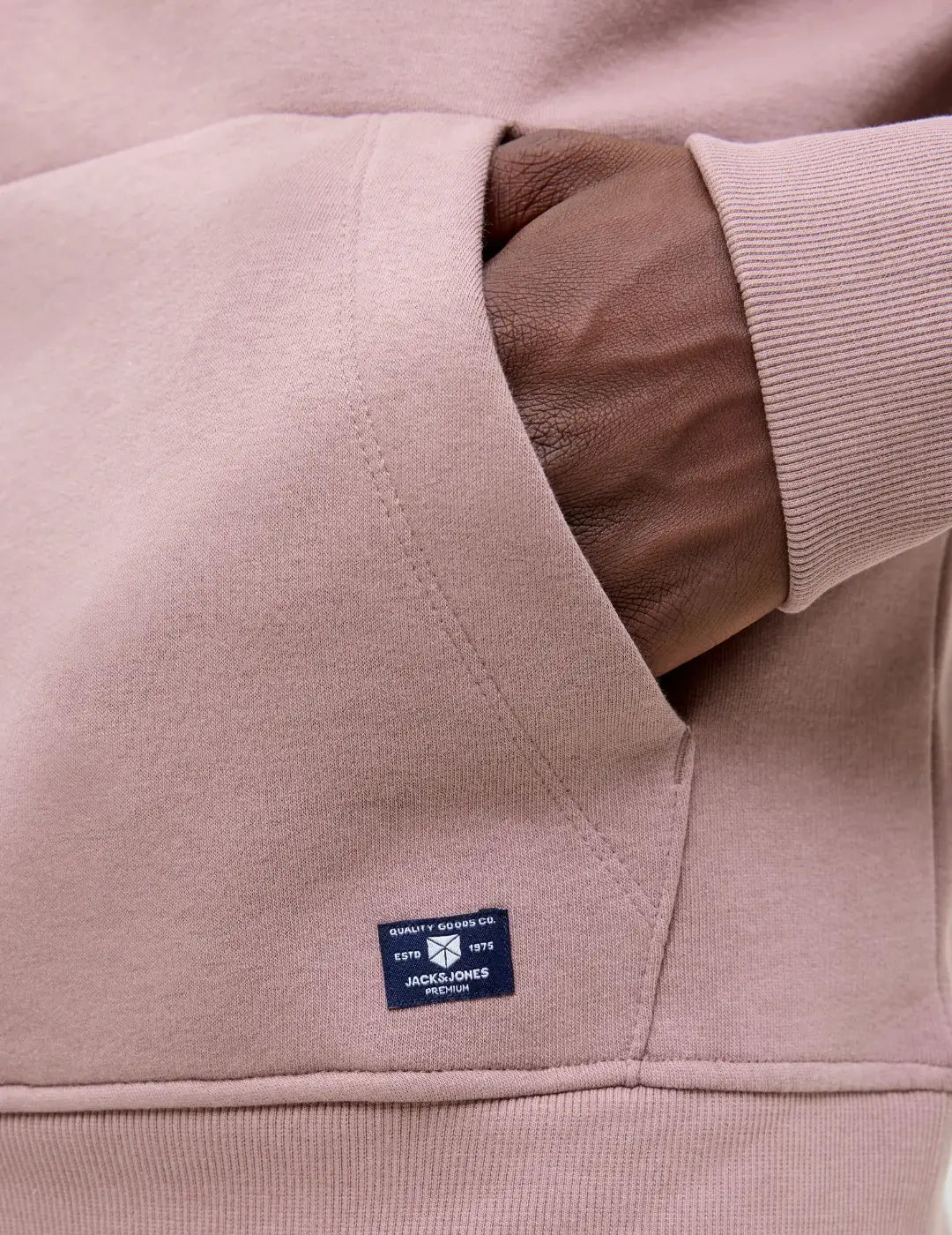 Sudadera Capucha Jack&Jones Bluloyal Rosa | Bicos de Fío
