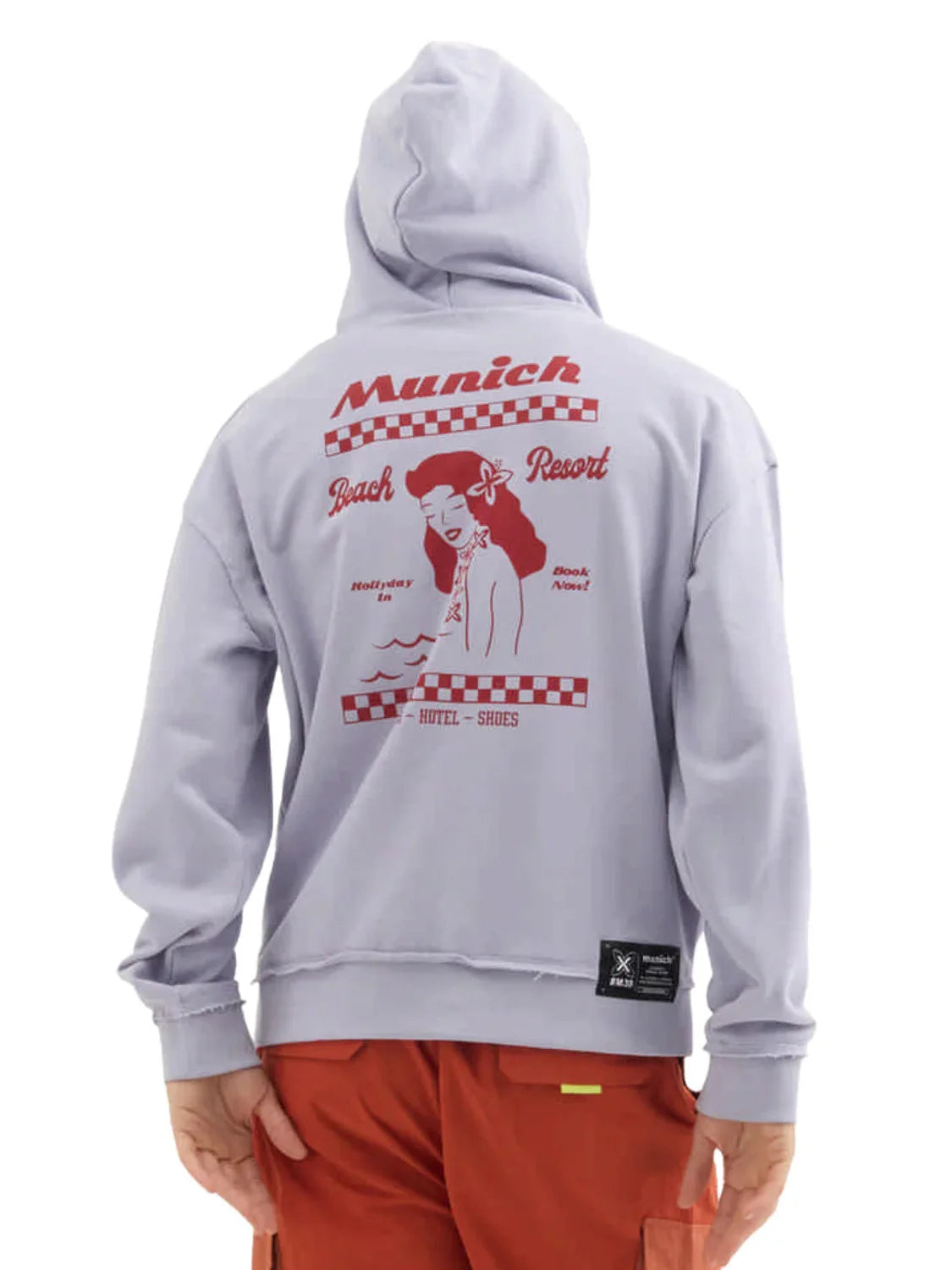 Sudadera Capucha Munich Aloha Lila | Bicos de Fío