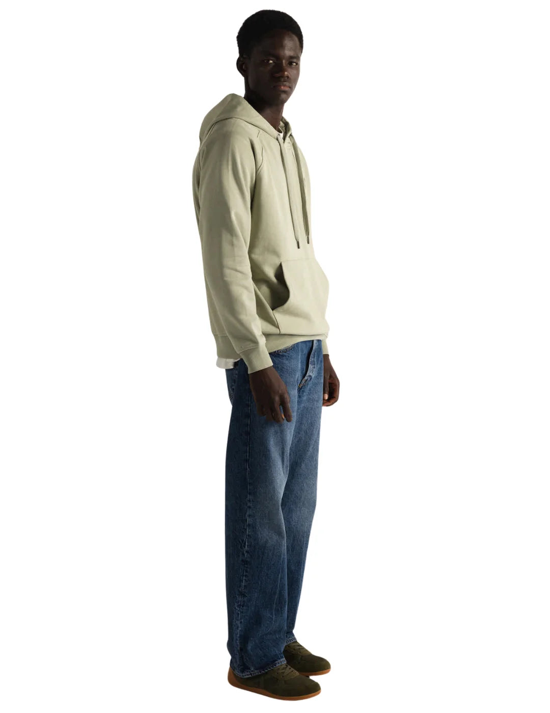 Sudadera Capucha Munich Essentials Verde Caqui | Bicos de Fío