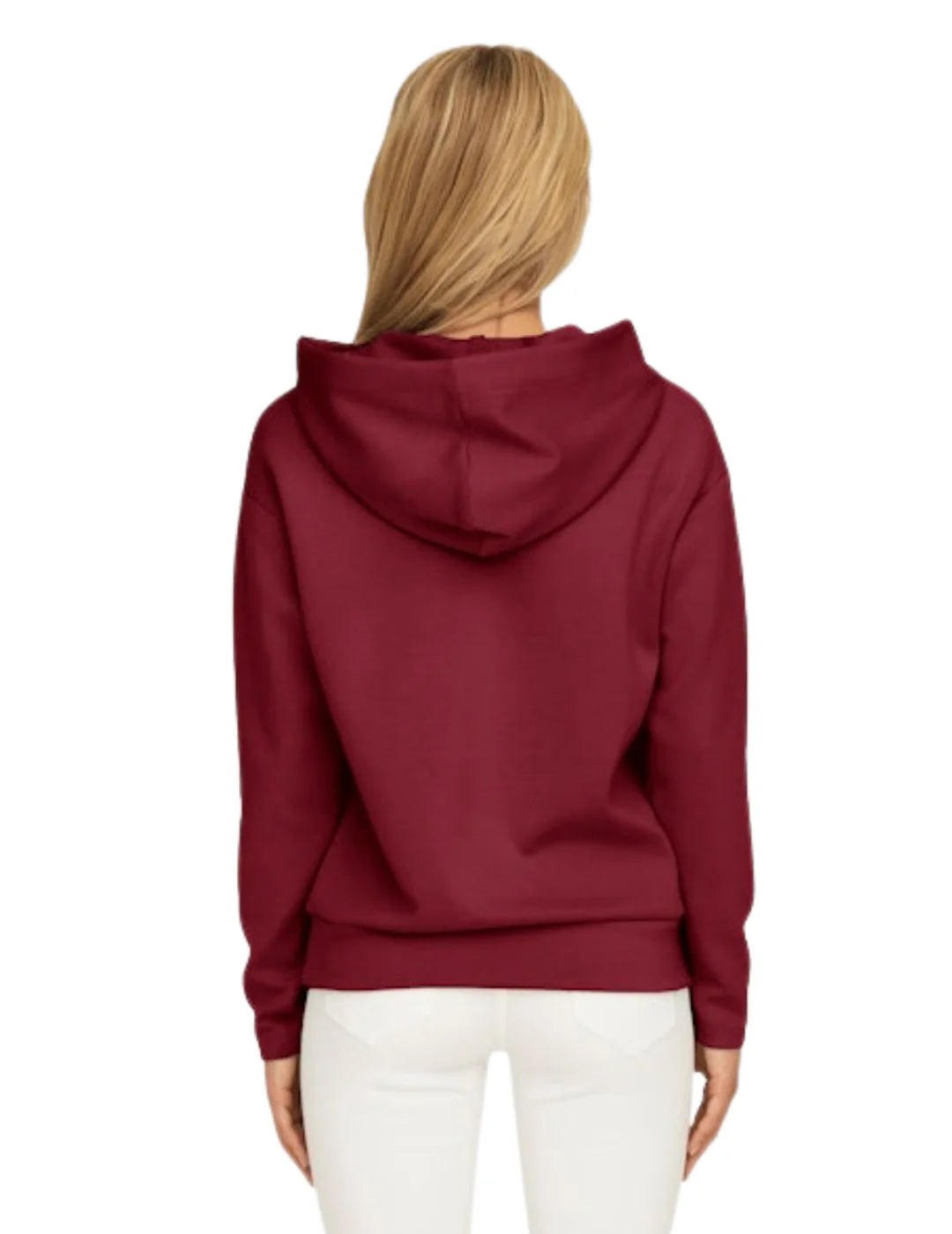Sudadera Capucha ONLY Fancy Granate | Bicos de Fío