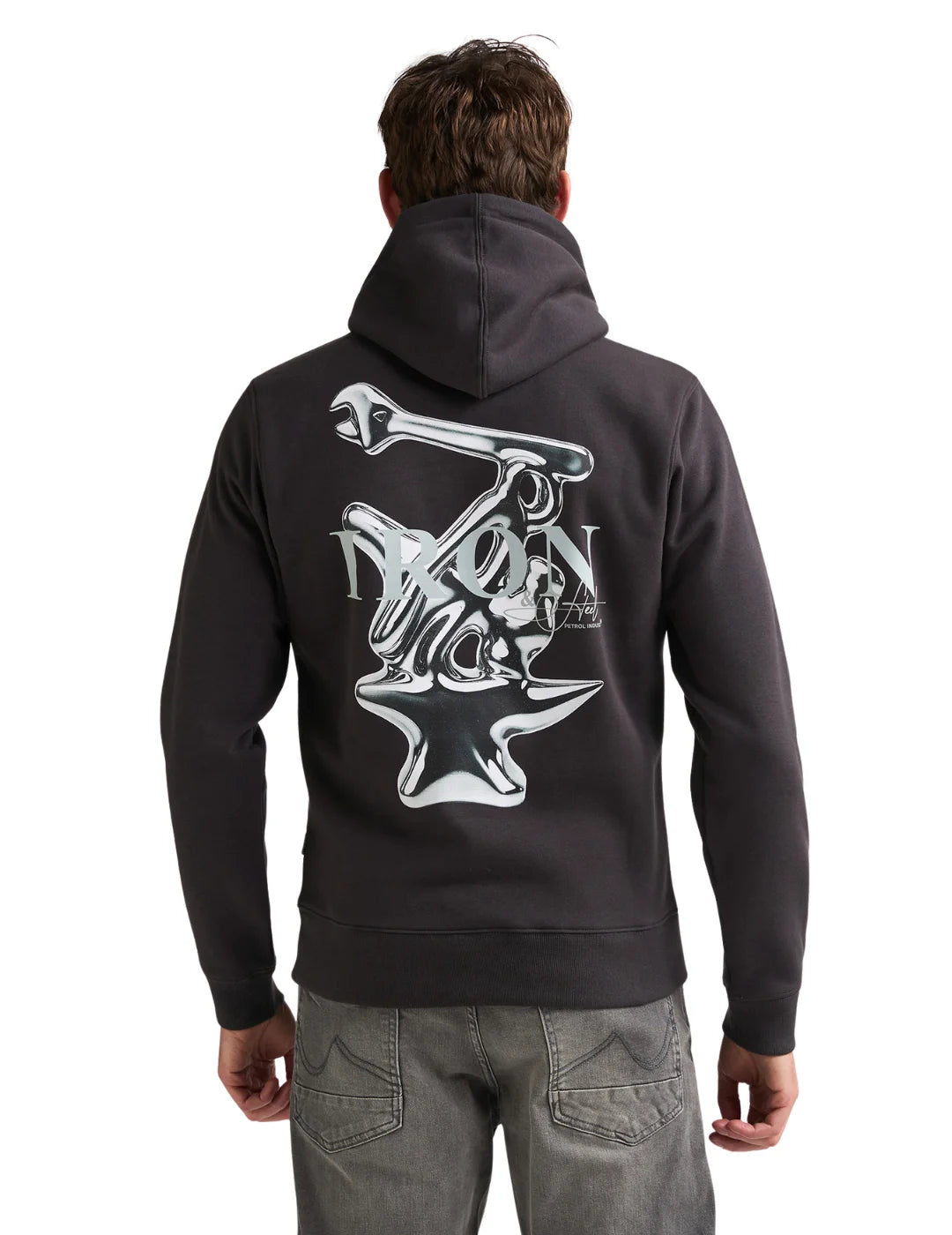 Sudadera Petrol Industries Iron Negro | Bicos de Fío