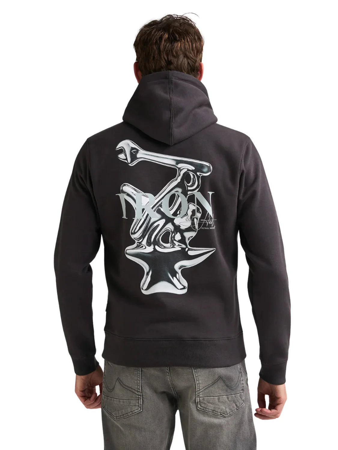 Sudadera Petrol Industries Iron Negro | Bicos de Fío