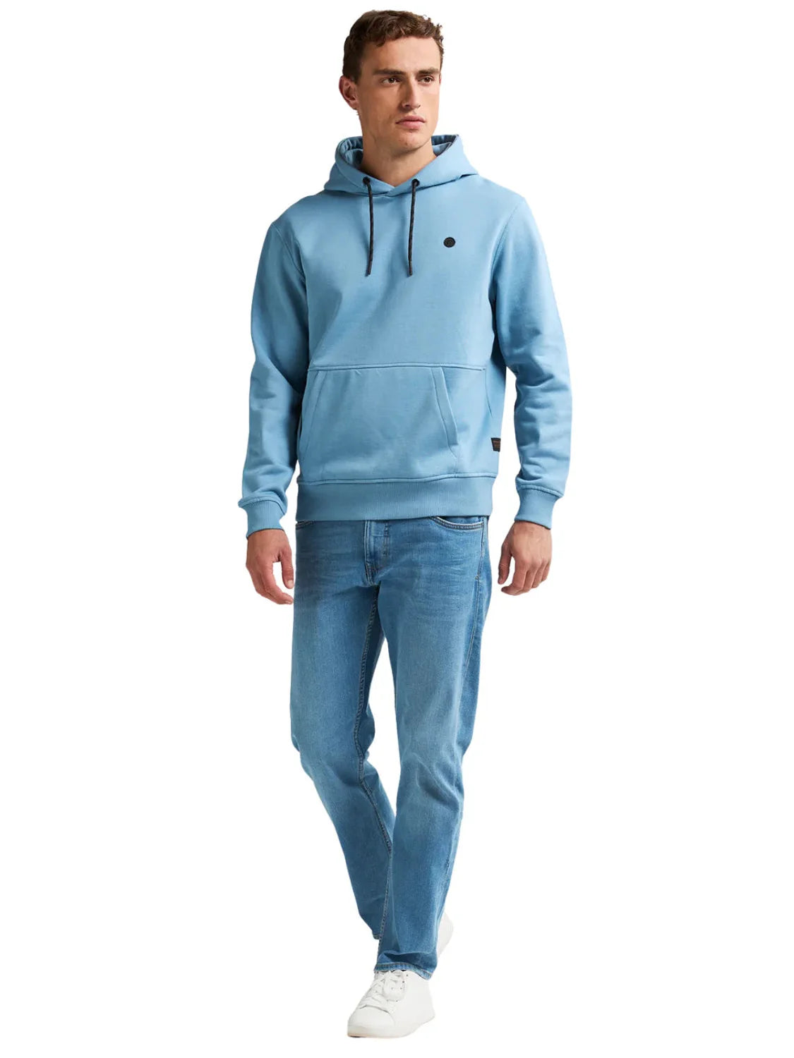 Sudadera Capucha Petrol Industries SWH312 Azul Pale | Bicos de Fío