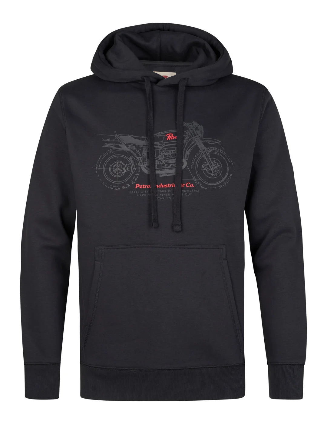Sudadera Petrol Industries SWH145 Negro | Bicos de Fío