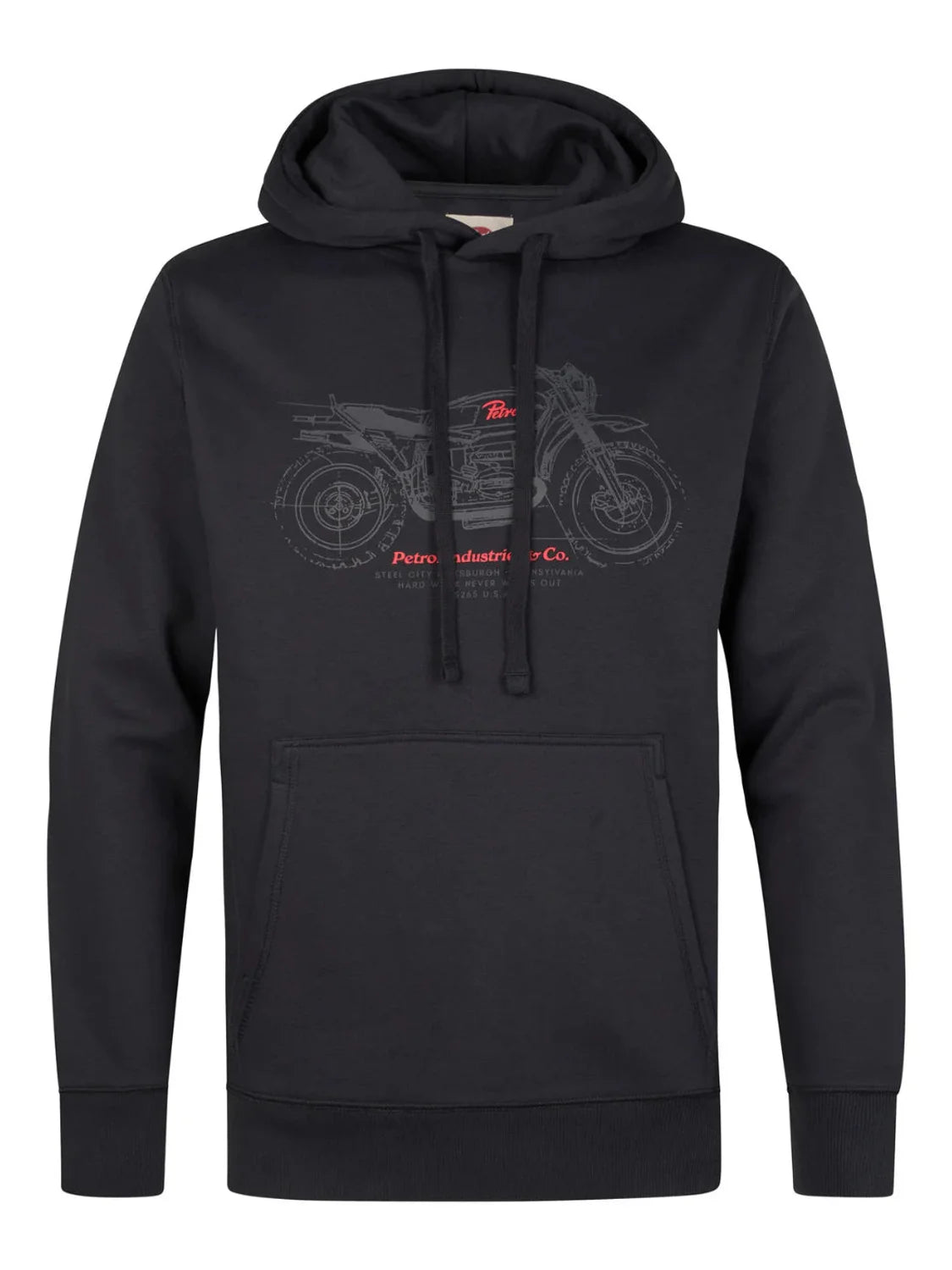 Sudadera Petrol Industries SWH145 Negro | Bicos de Fío