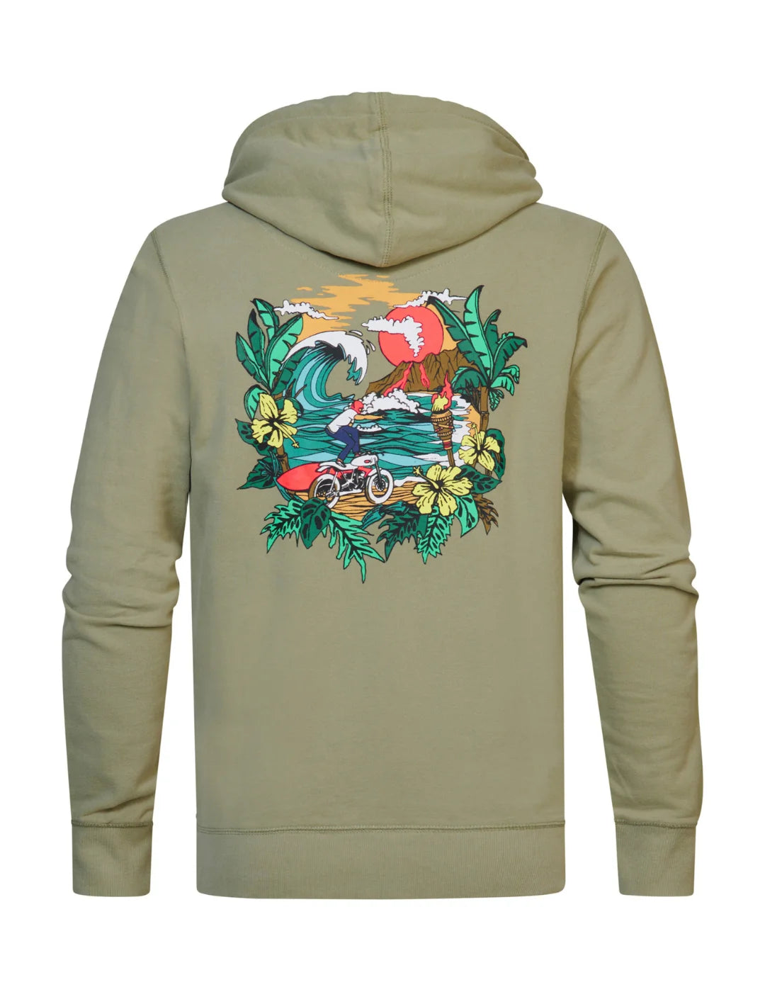 Sudadera Petrol Industries Tropical Verde | Bicos de Fío