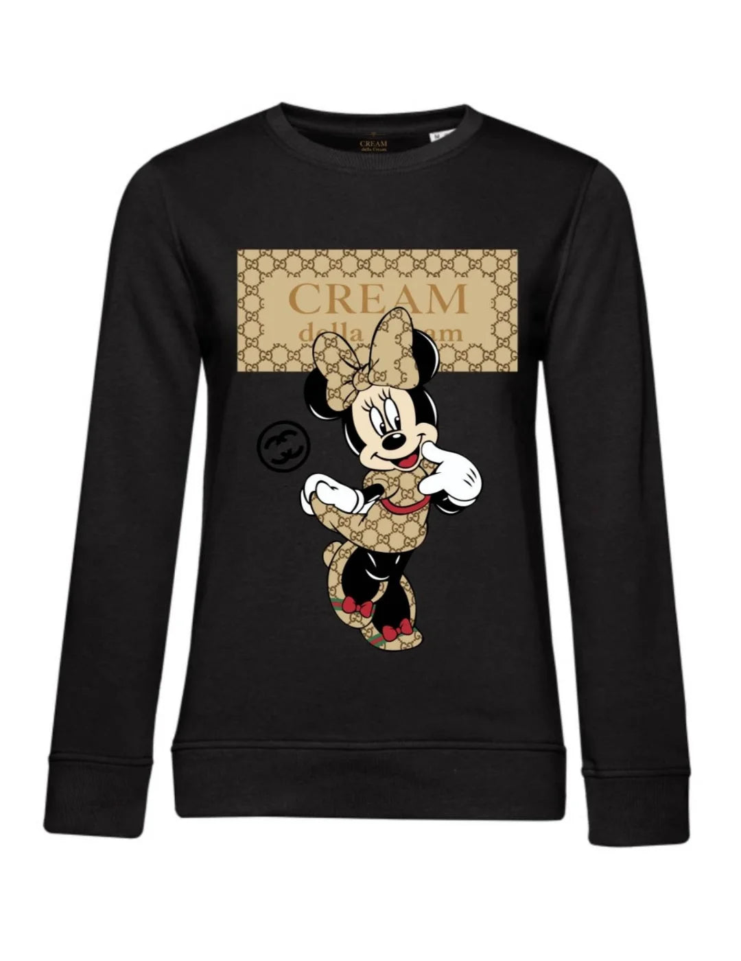 Sudadera CDC Minnie Negro | Bicos de Fío