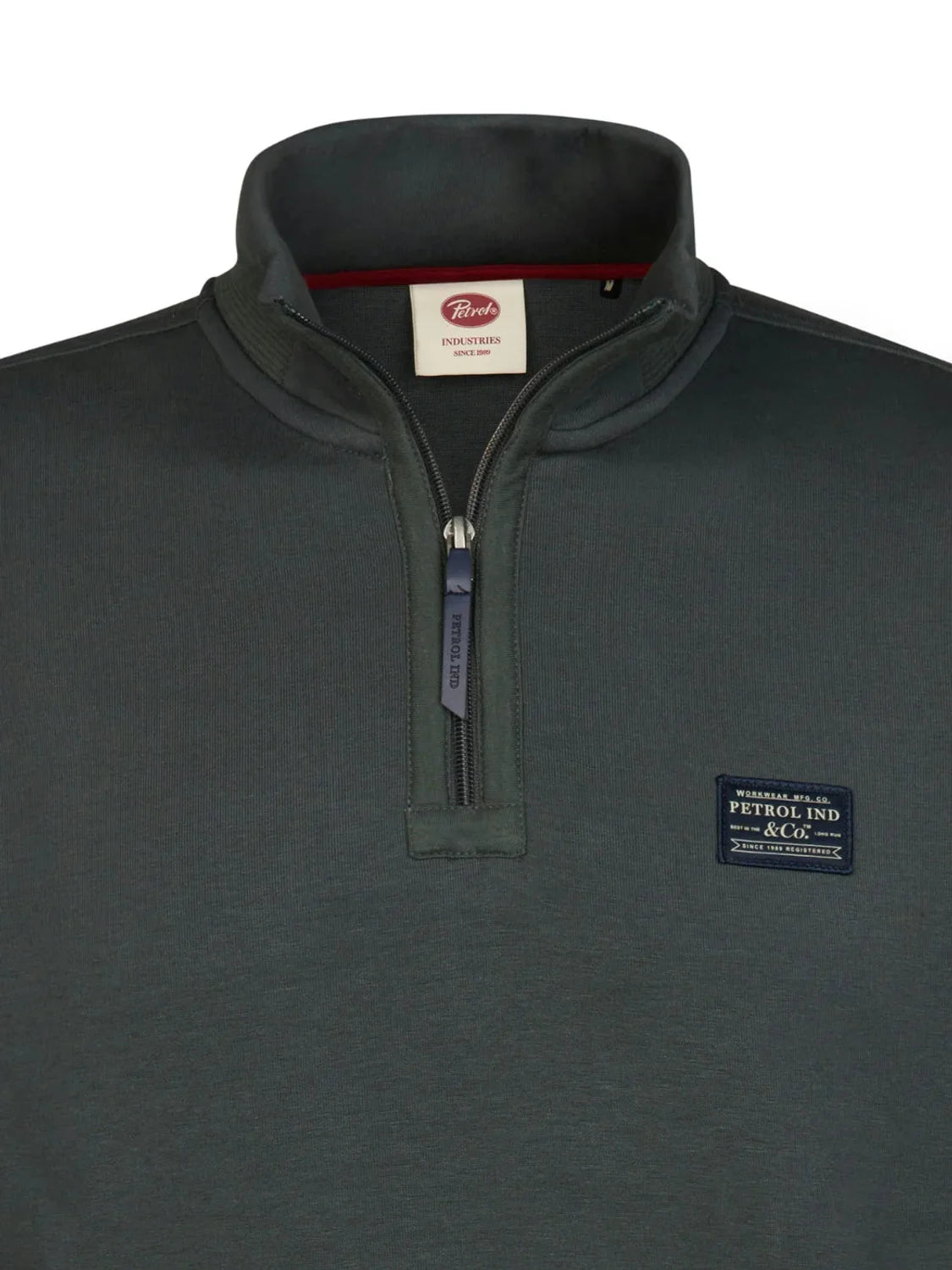 Sudadera Petrol Industries SWC 318 Steel Green | Bicos de Fío