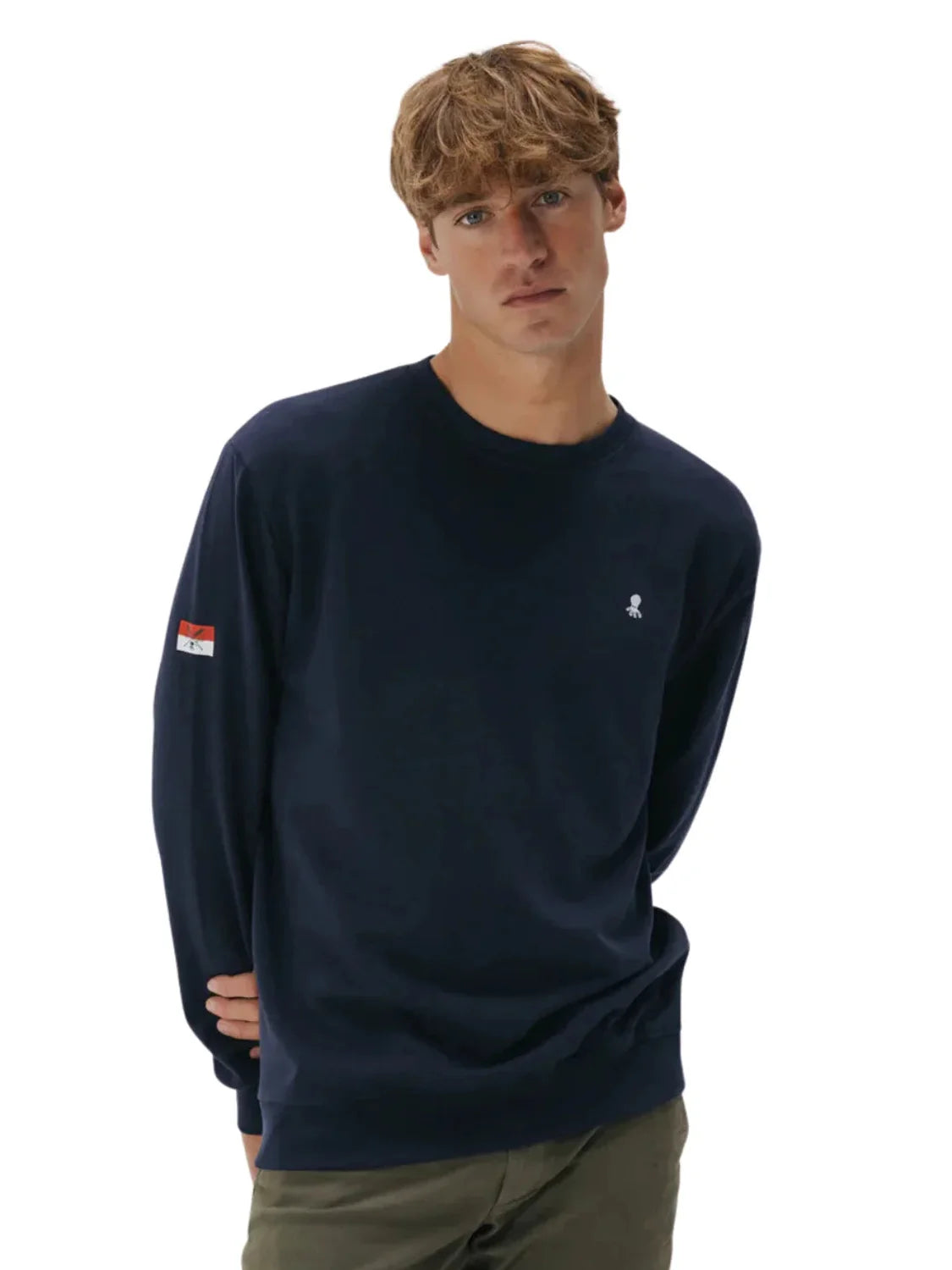 Sudadera elPulpo Bordado Heritage Azul Marino | Bicos de Fío