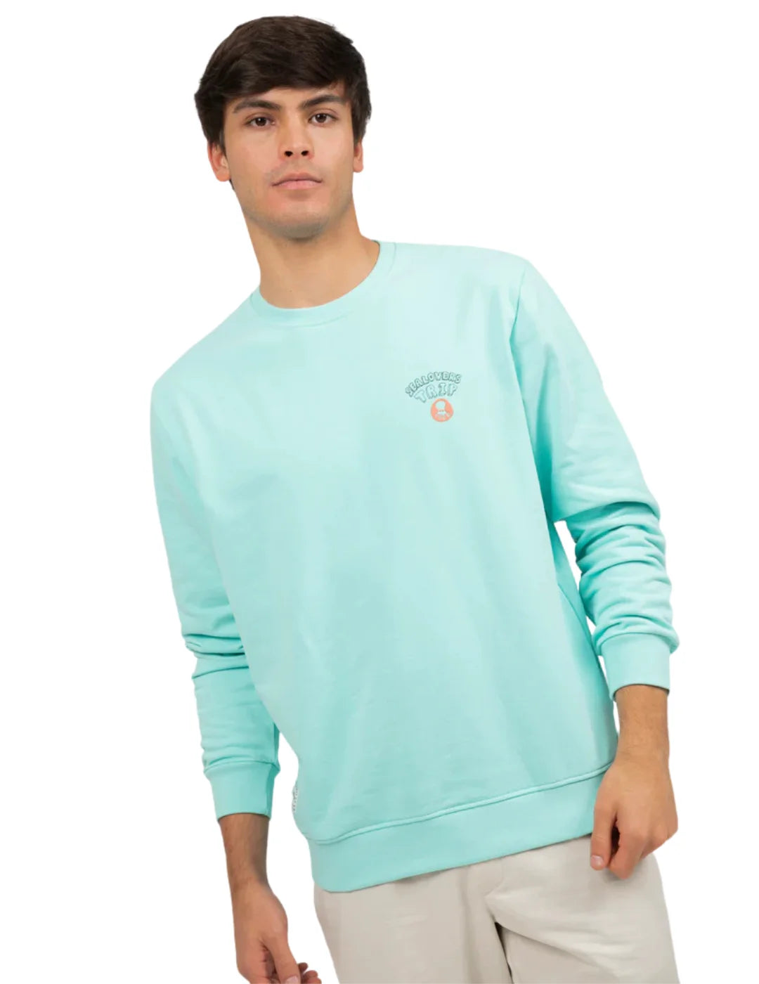 Sudadera elPulpo Sealovers Van Roadtrip Verde Agua | Bicos de Fío
