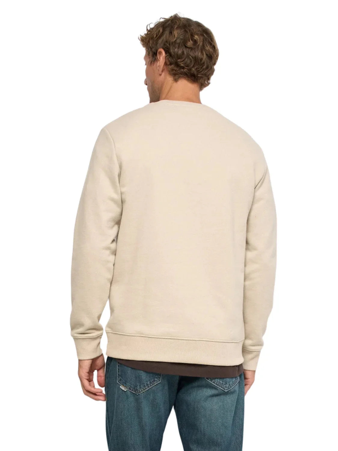Sudadera Fleece Logo Salsa Jeans Beige | Bicos de Fío