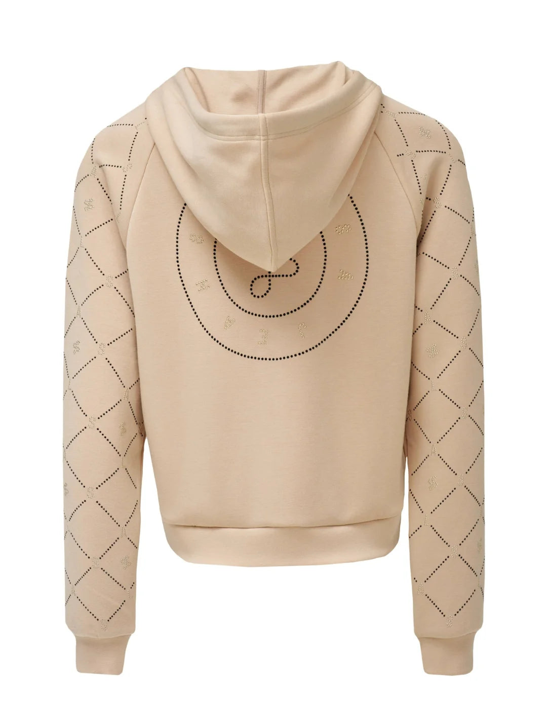 Sudadera Franja Brillos Salsa Jeans Beige | Bicos de Fío