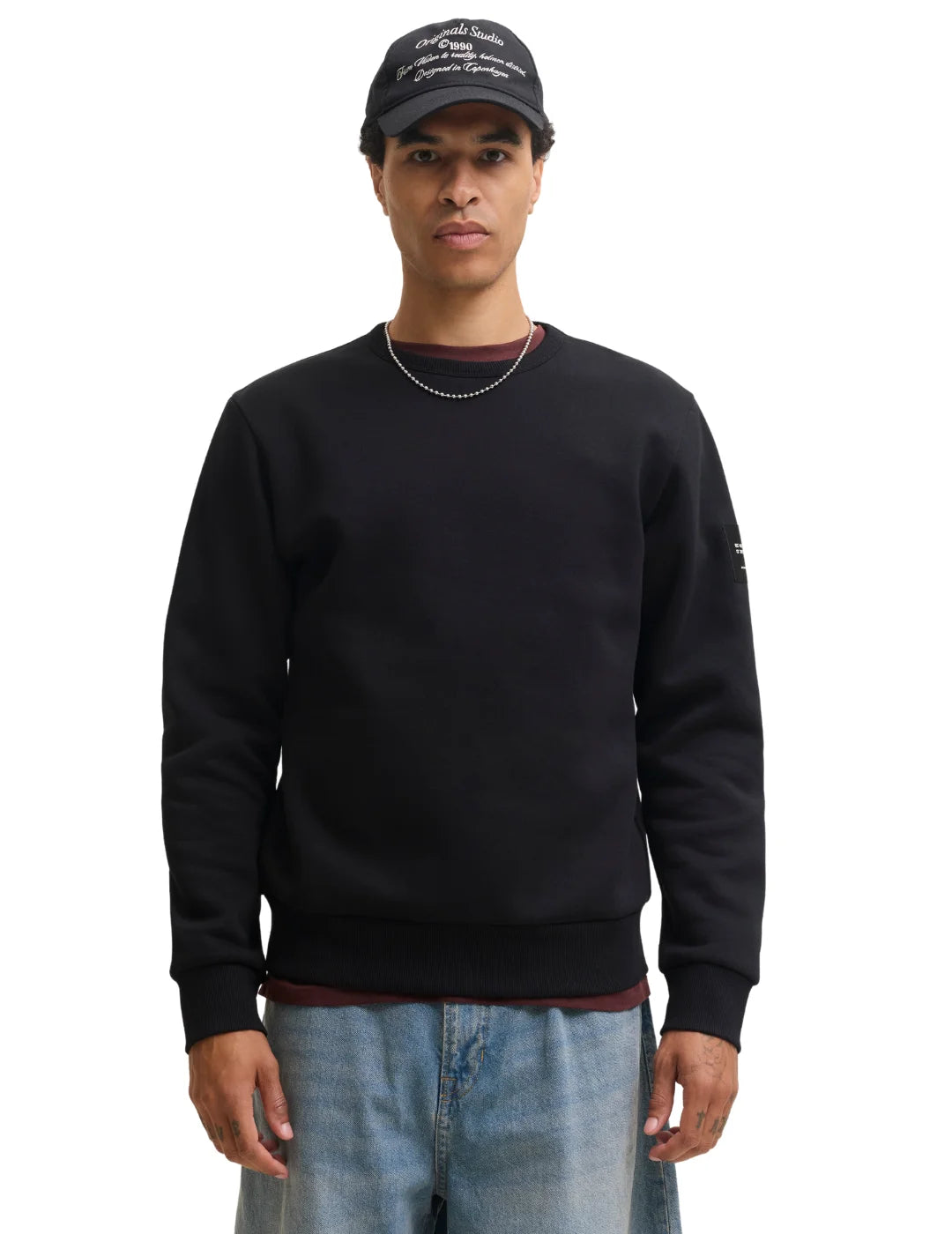Sudadera Jack&Jones Cleveland Negro | Bicos de Fío