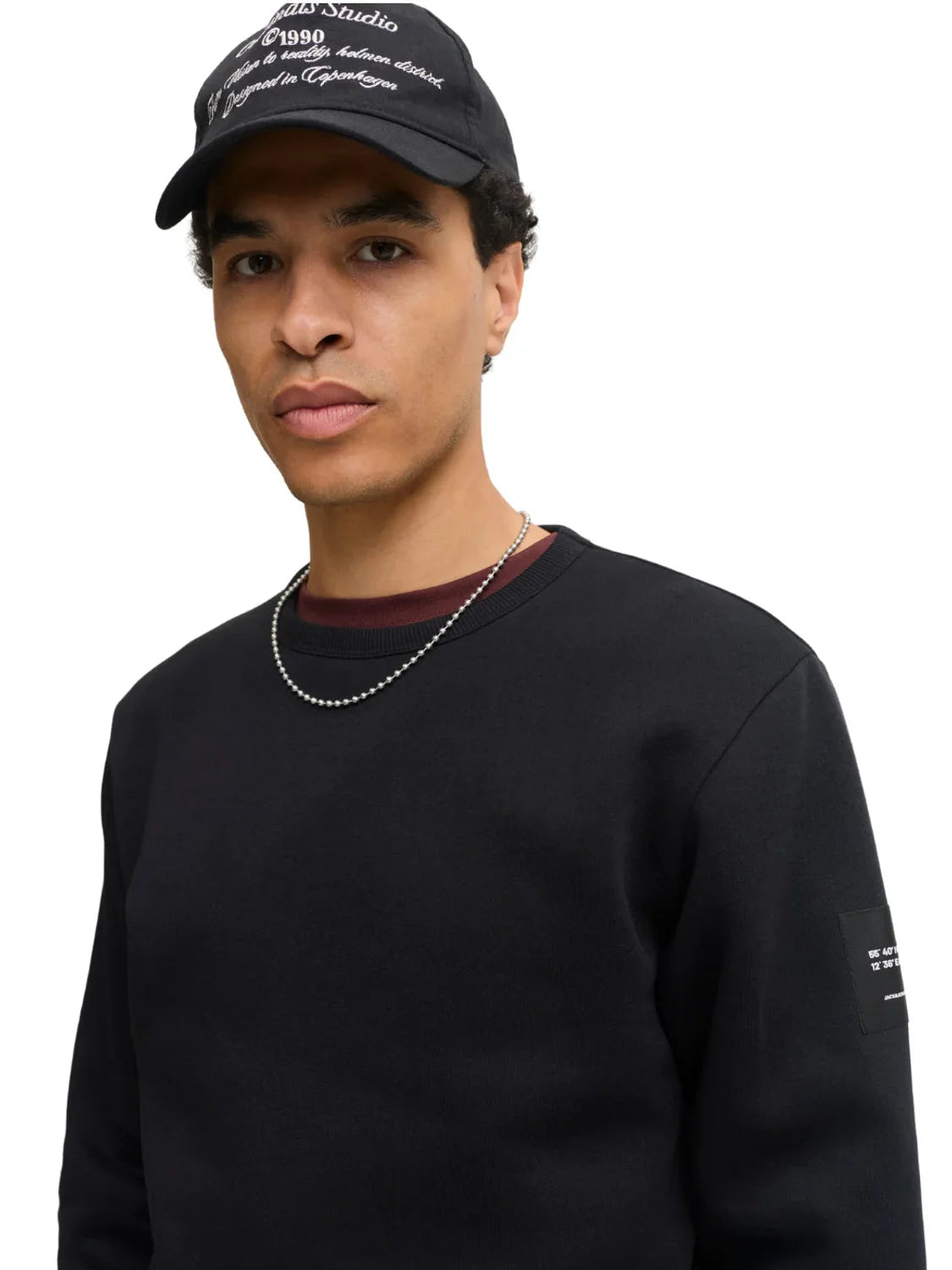 Sudadera Jack&Jones Cleveland Negro | Bicos de Fío