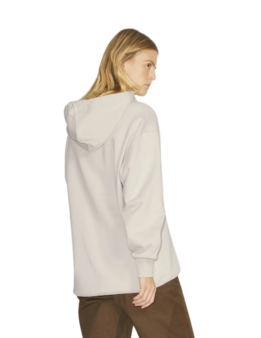 Sudadera Loose Con Capucha JJXX Jxcleo Beige | Bicos de Fío