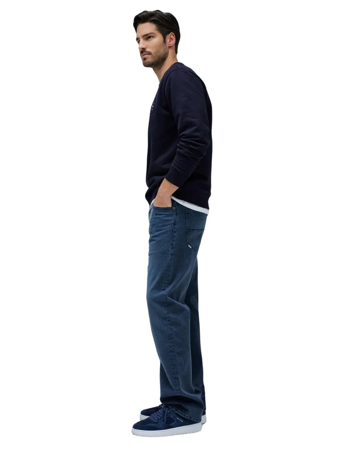 Sudadera Salsa Jeans Special Branding Azul Marino | Bicos de Fío