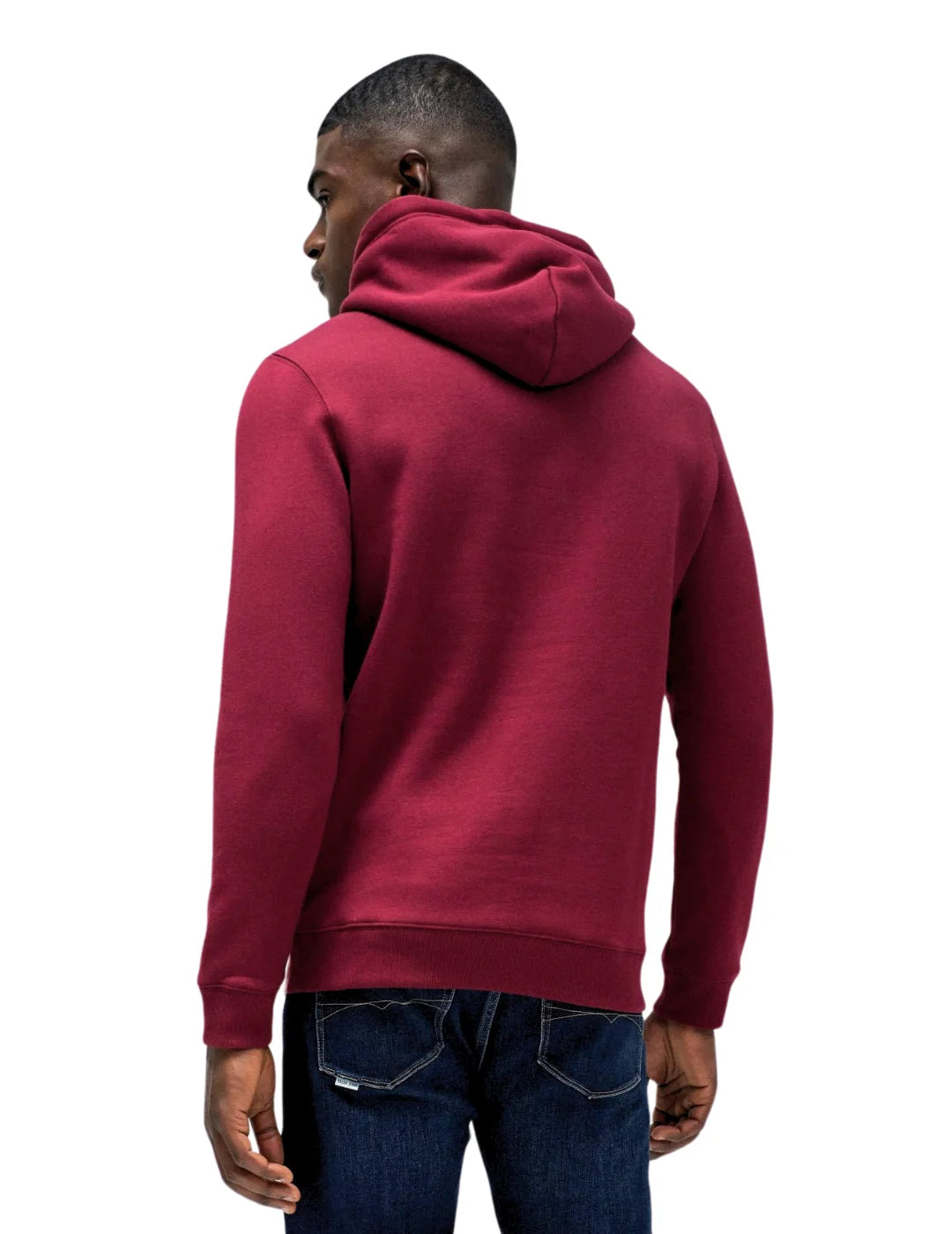 Sudadera Capucha Salsa Jeans Logo Foil Granate | Bicos de Fío