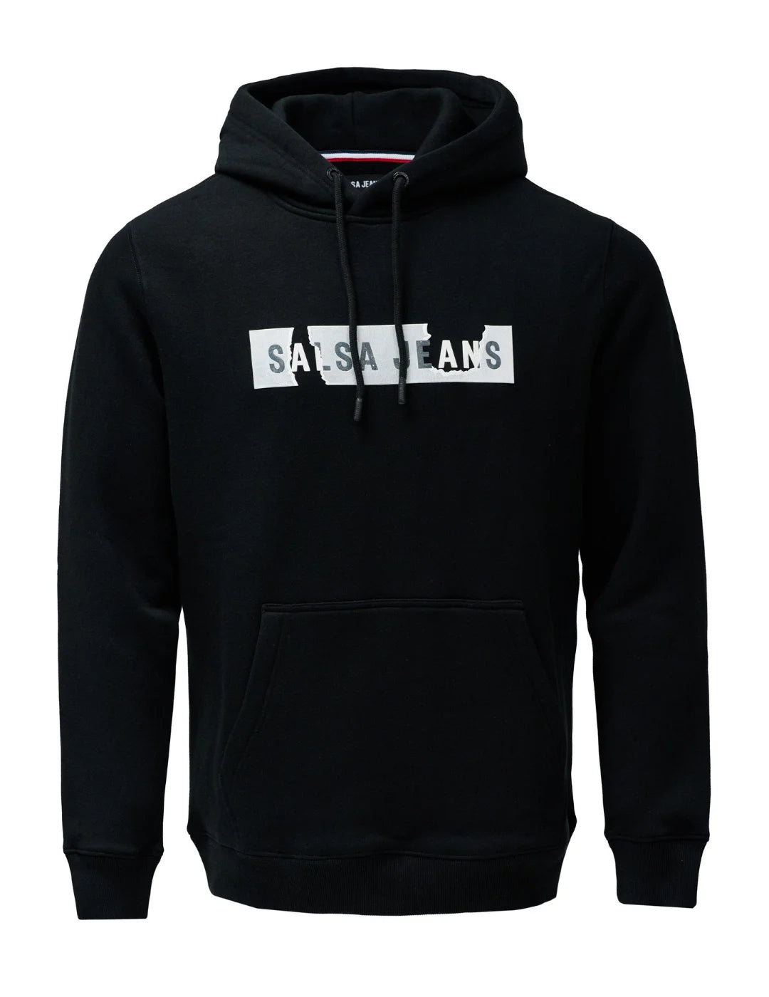 Sudadera Capucha Salsa Jeans Logo Foil Negro | Bicos de Fío