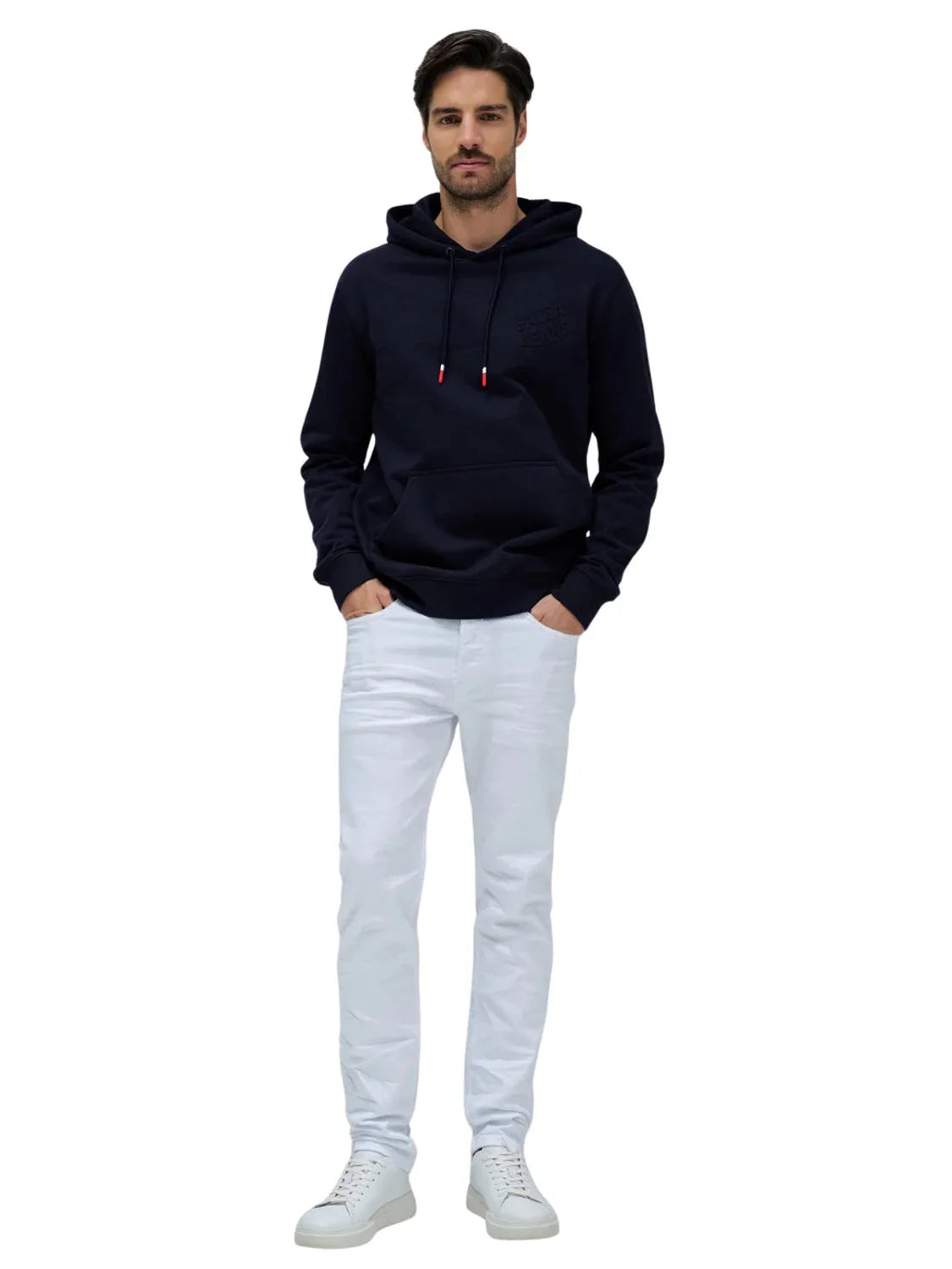 Sudadera Capucha Logo Salsa Jeans Azul Marino | Bicos de Fío