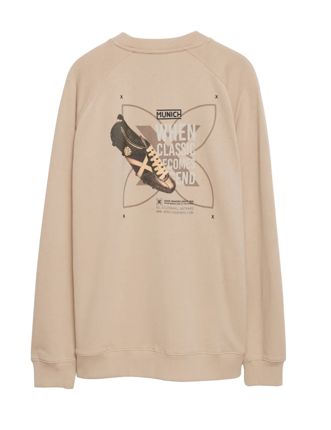 Sudadera Munich Revival Beige | Bicos de Fío