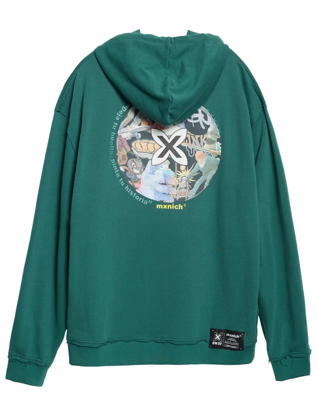 Sudadera Capucha Munich Space Verde | Bicos de Fío