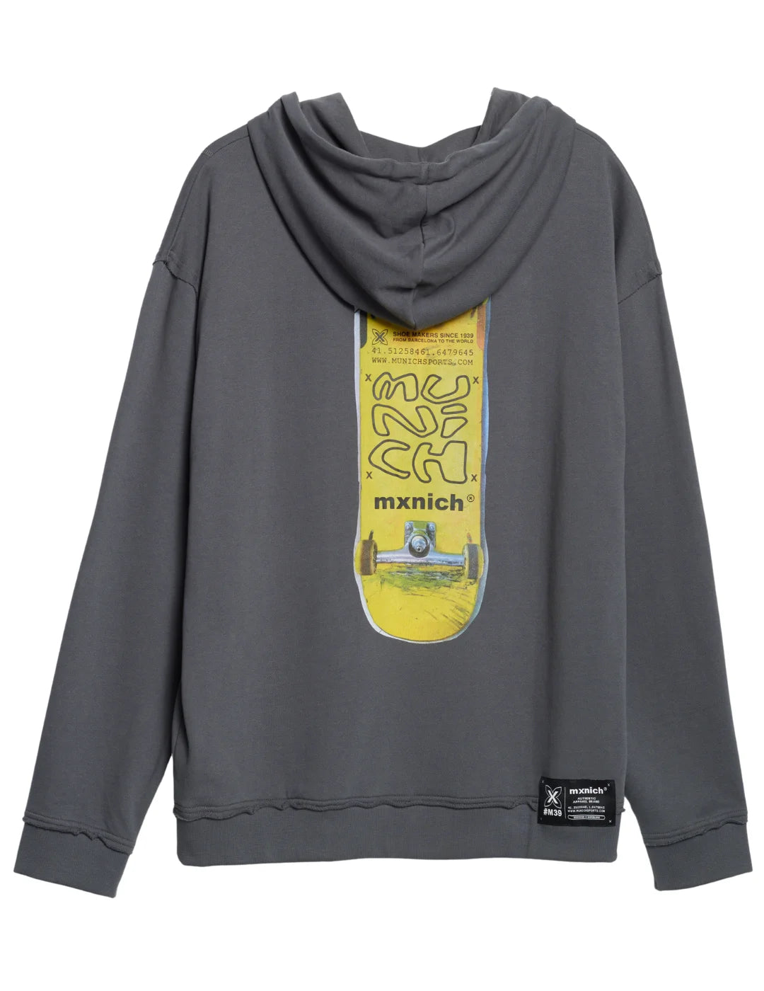 Sudadera Capucha Munich Space Gris | Bicos de Fío