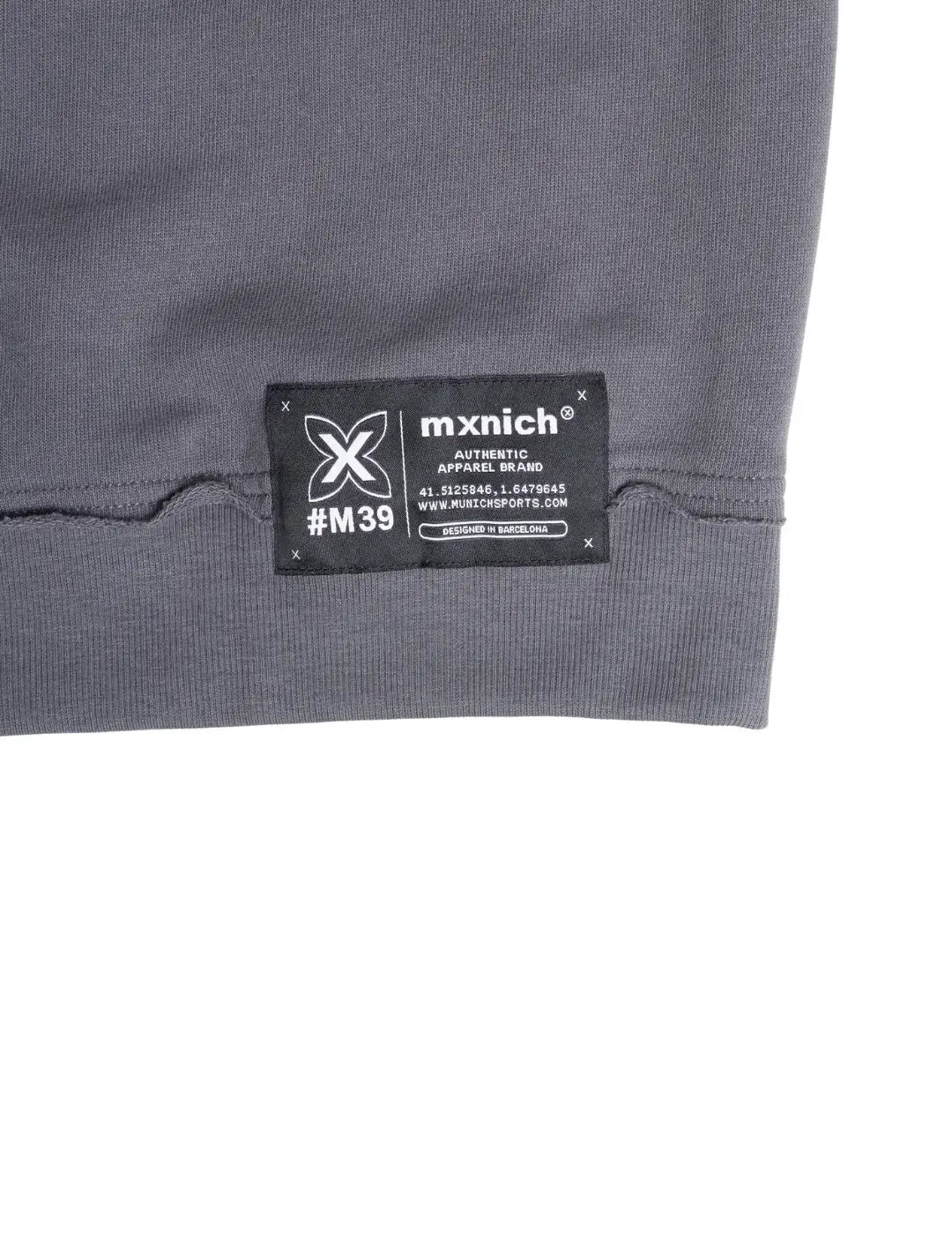Sudadera Capucha Munich Space Gris | Bicos de Fío