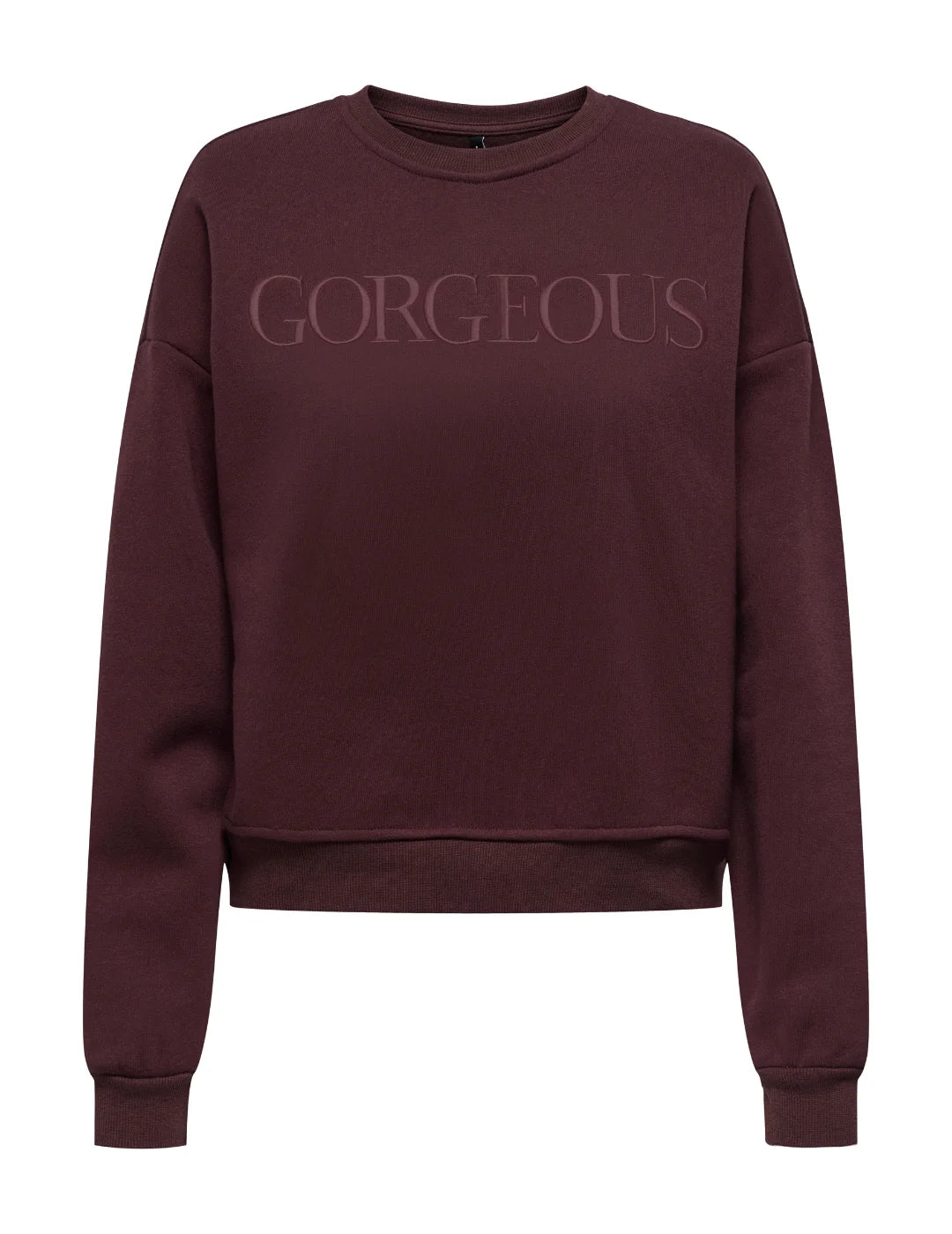 Sudadera ONLY Elisanna Chocolate | Bicos de Fío